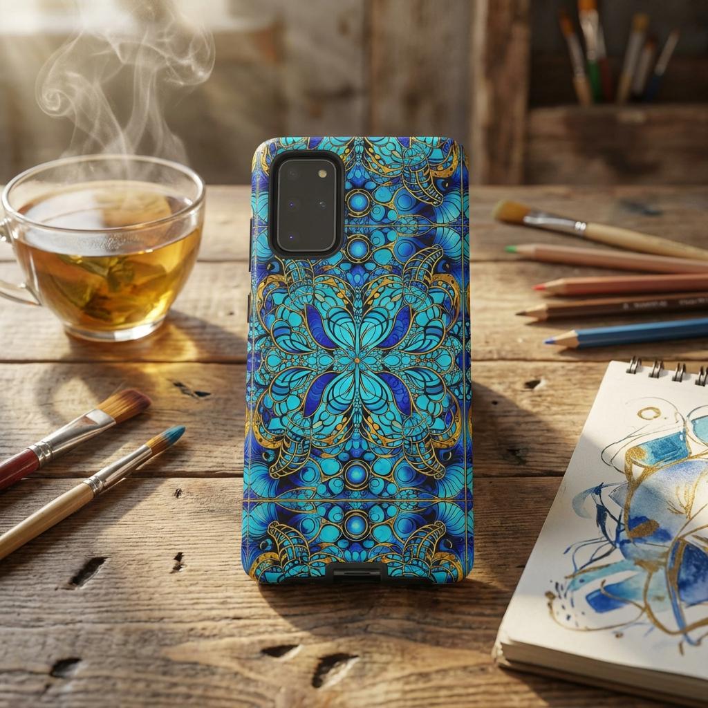 Blue Lobsters Android Tough Case - Walt Smith Fiji Ocean Art - Supports ADE Reef Restoration