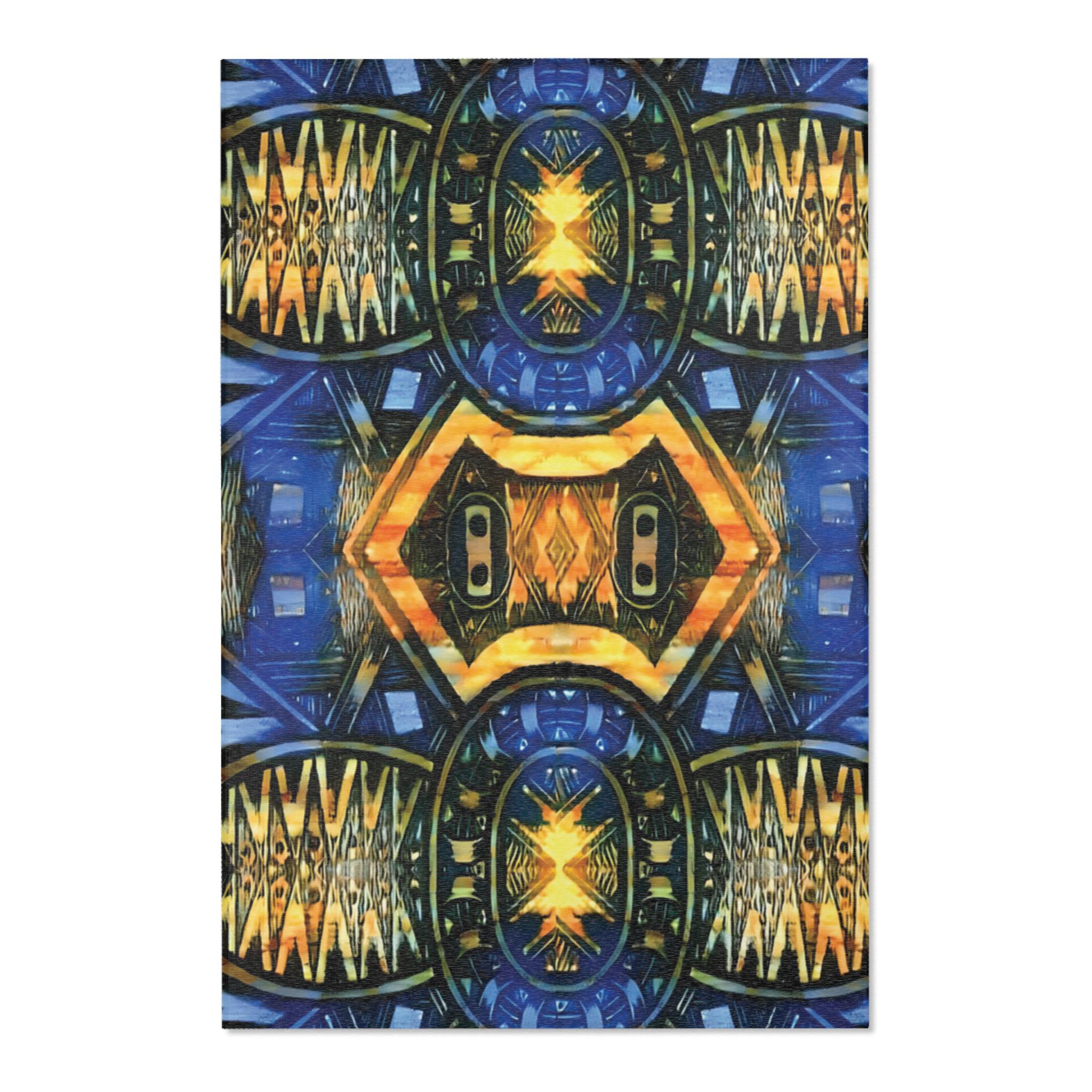 Blue Shield Area Rug