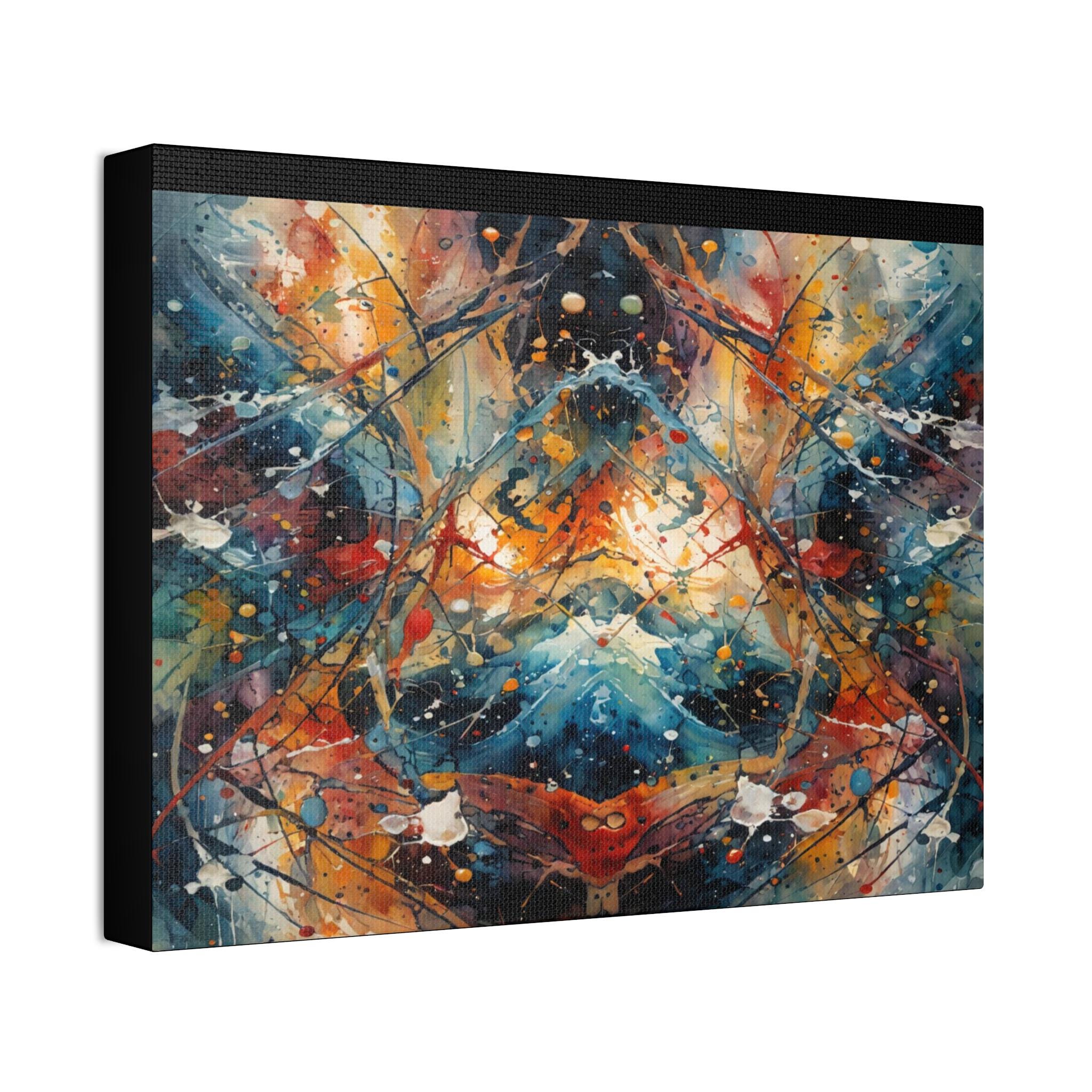 Red Scribe 3 Canvas Wall Art