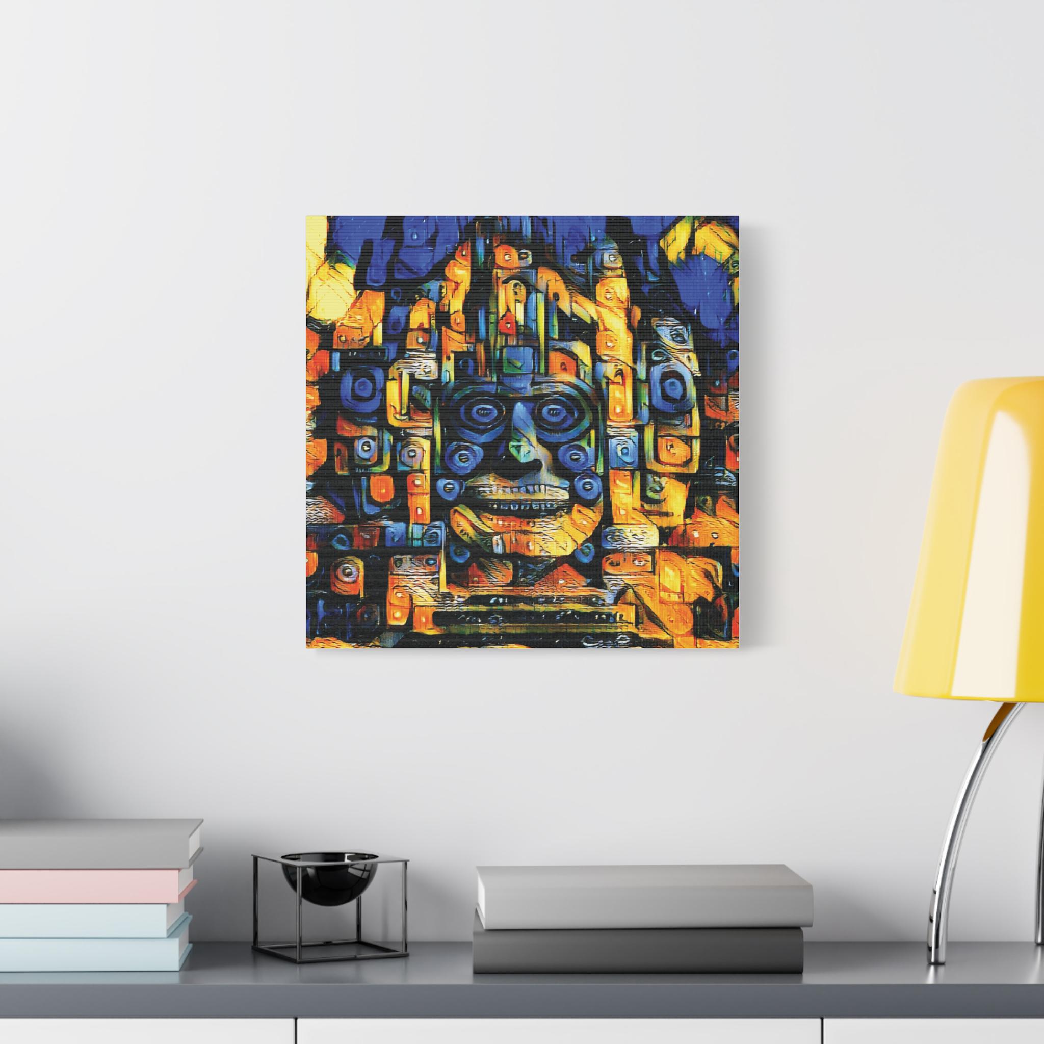 Purple Face - Canvas Wall Art