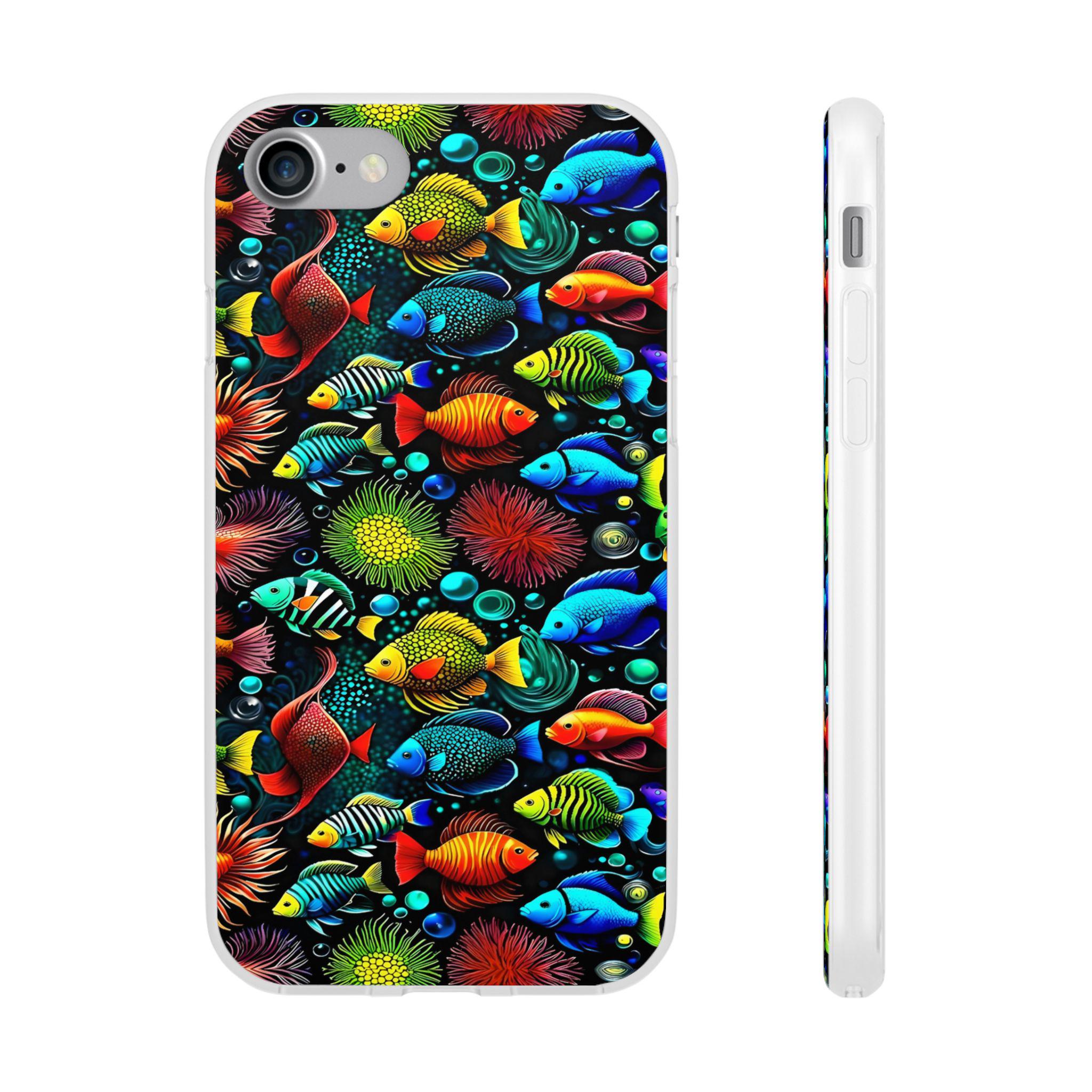 Something Fishy iPhone Flexi Case - Walt Smith Fiji Ocean Art - Supports ADE Reef Restoration