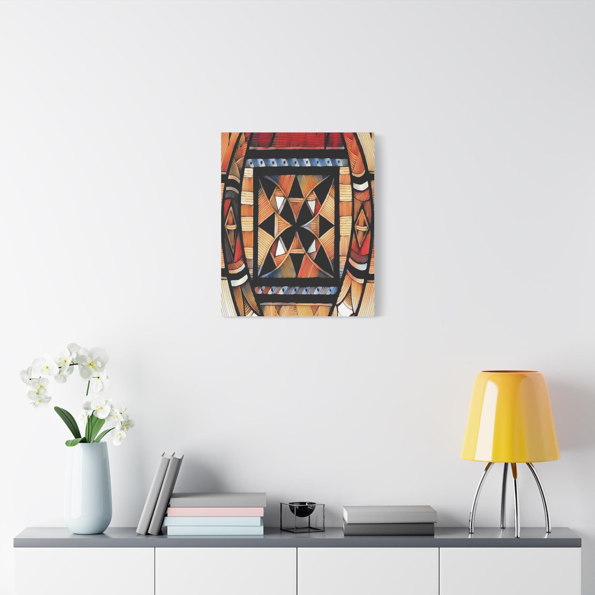 Tapa Trees - Canvas Wall Art