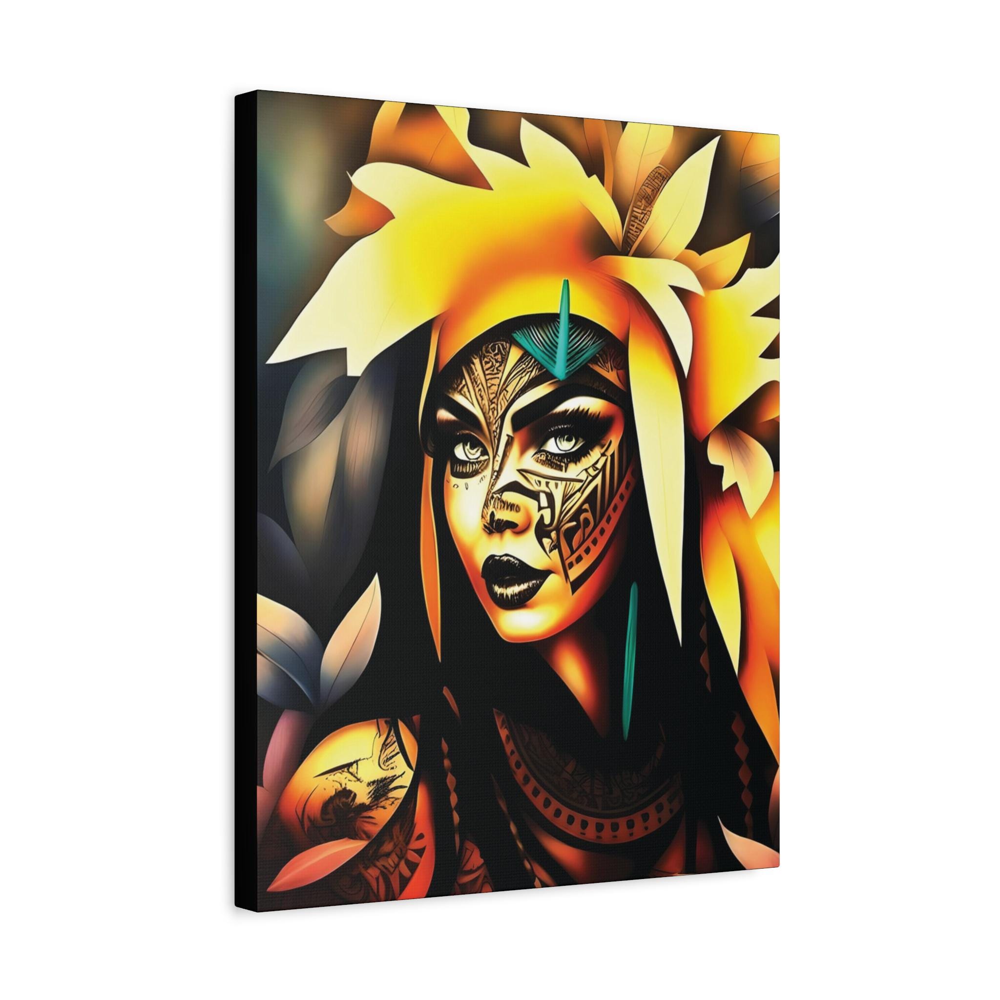 Poly Princess Canvas Wall Art