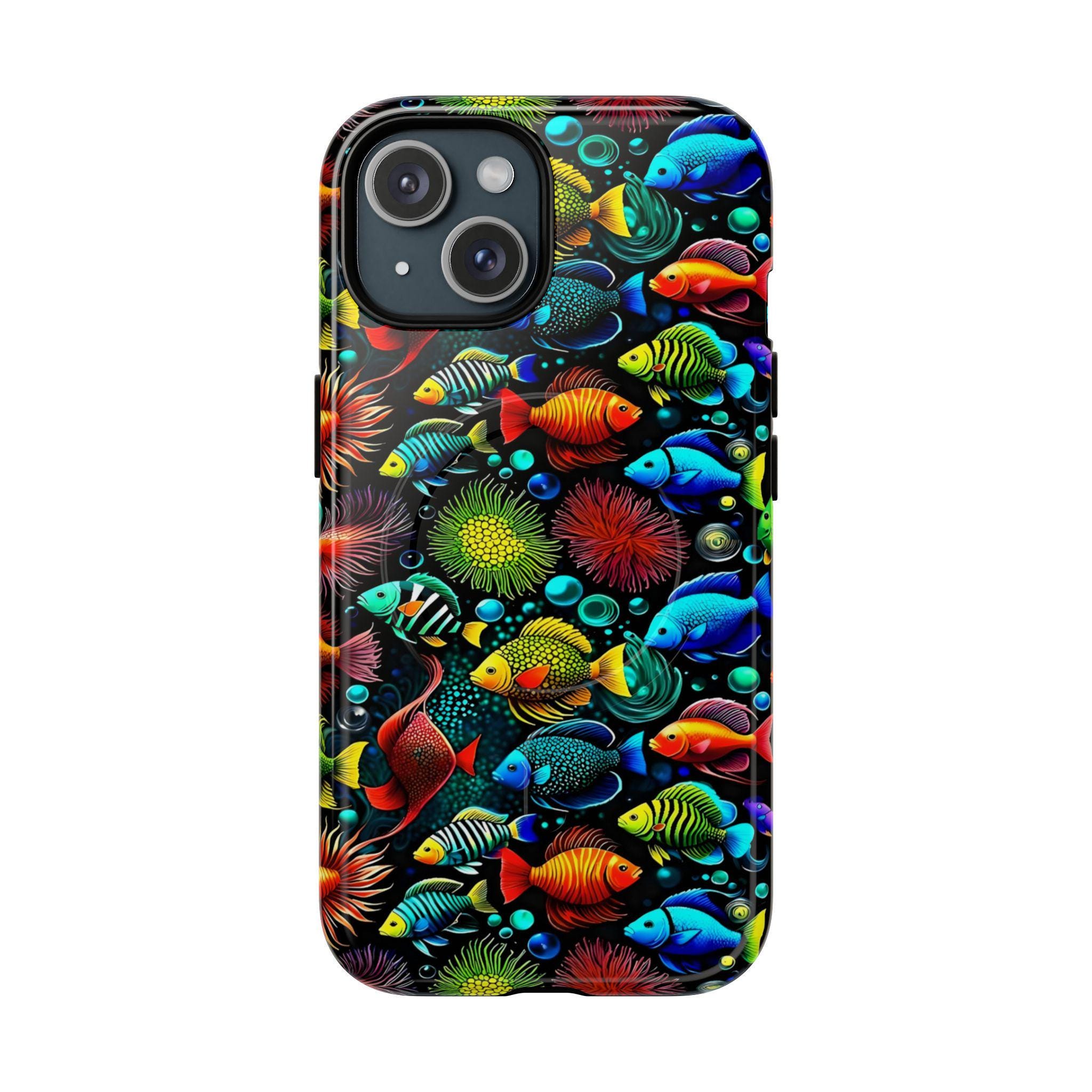 Something Fishy iPhone Magnetic Case - Walt Smith Fiji Ocean Art - Supports ADE Reef Restoration
