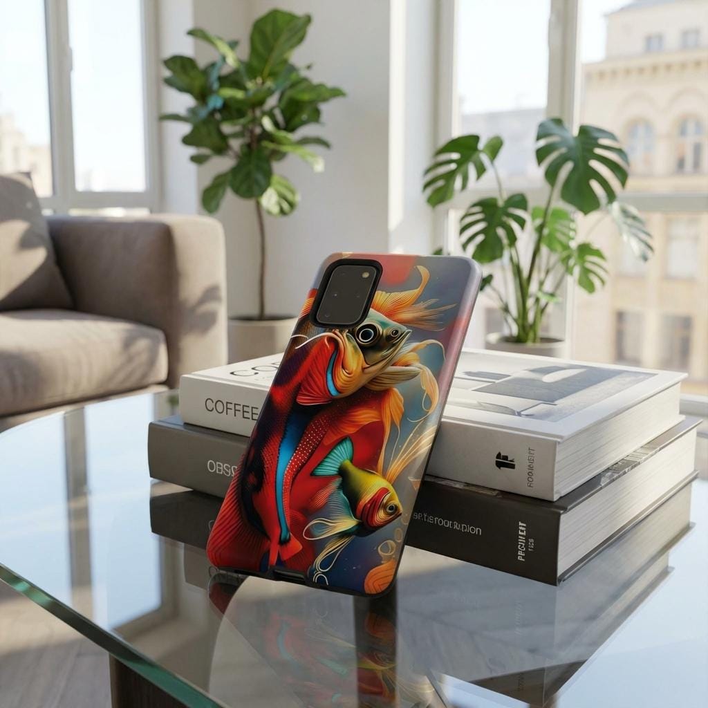 Mr Fish Android Tough Case - Walt Smith Fiji Ocean Art - Supports ADE Reef Restoration