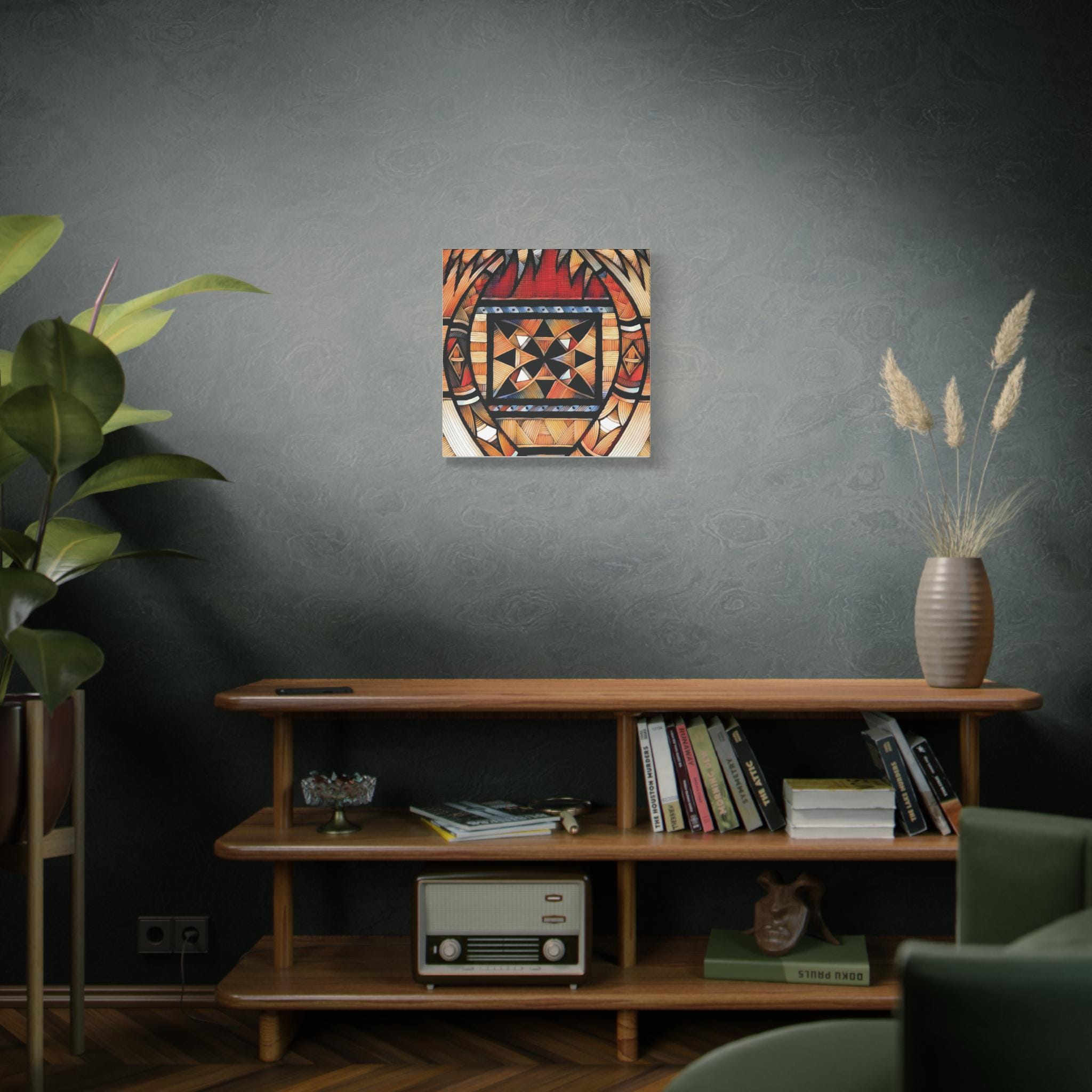 Tapa Palm - Canvas Wall Art