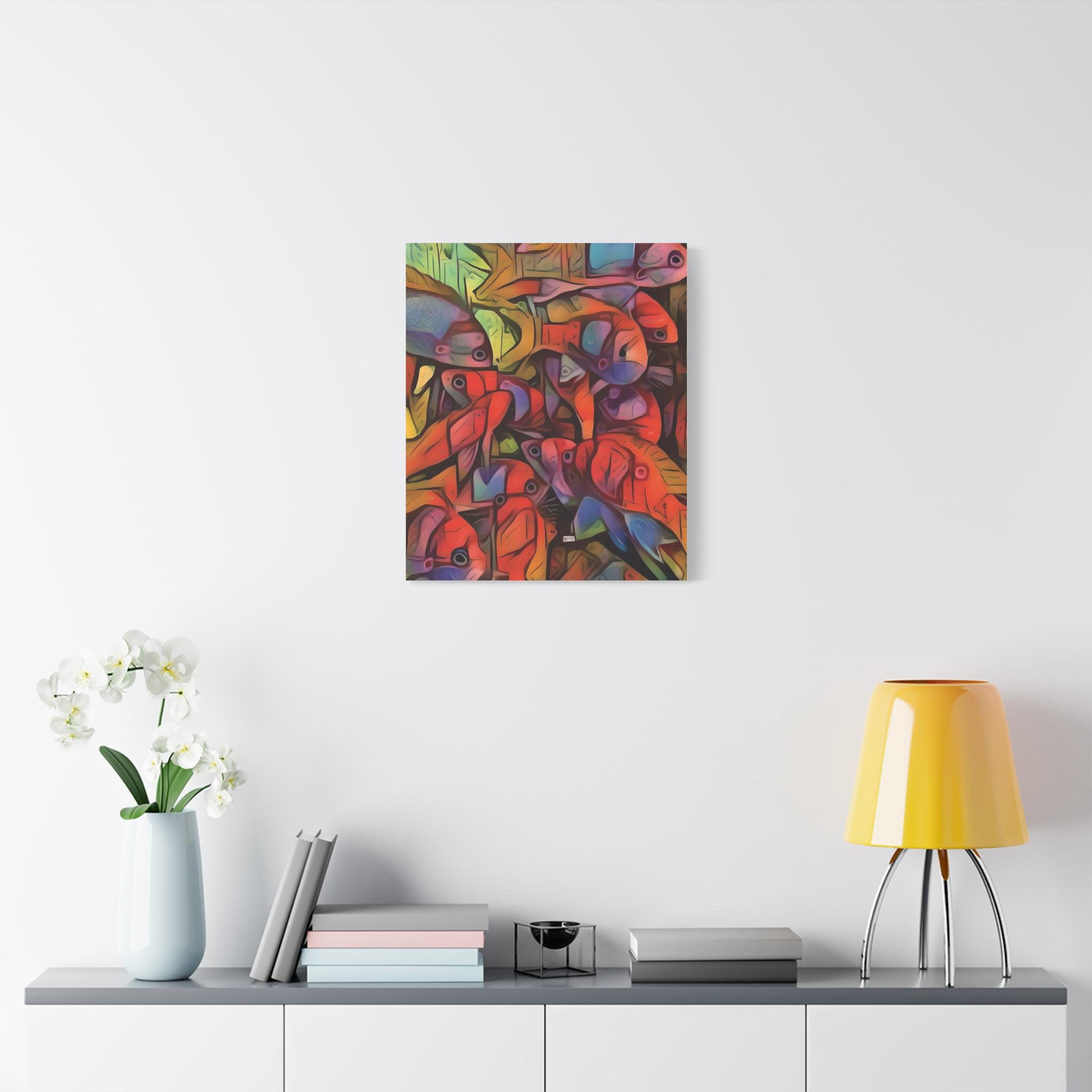 Square Backs Left - Canvas Wall Art