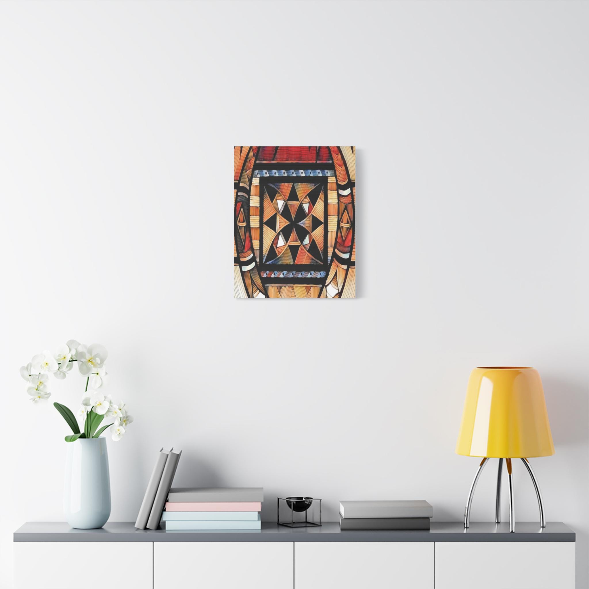 Tapa Trees - Canvas Wall Art