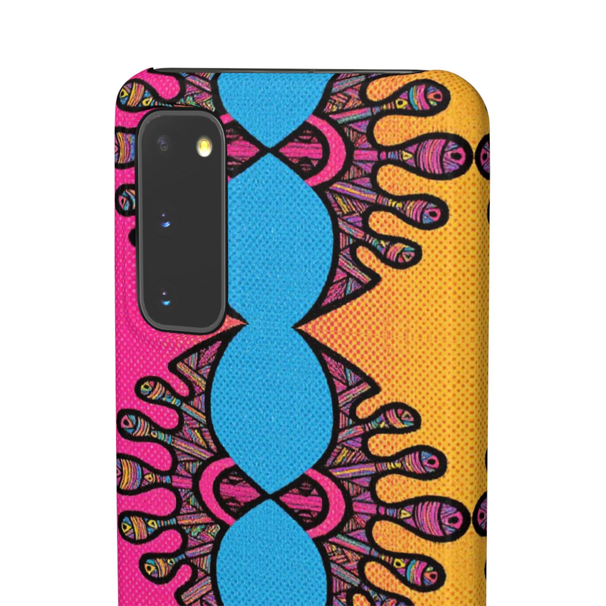 Abstract Urchin Color Android Snap Case - Walt Smith Fiji Ocean Art - Supports ADE Reef Restoration