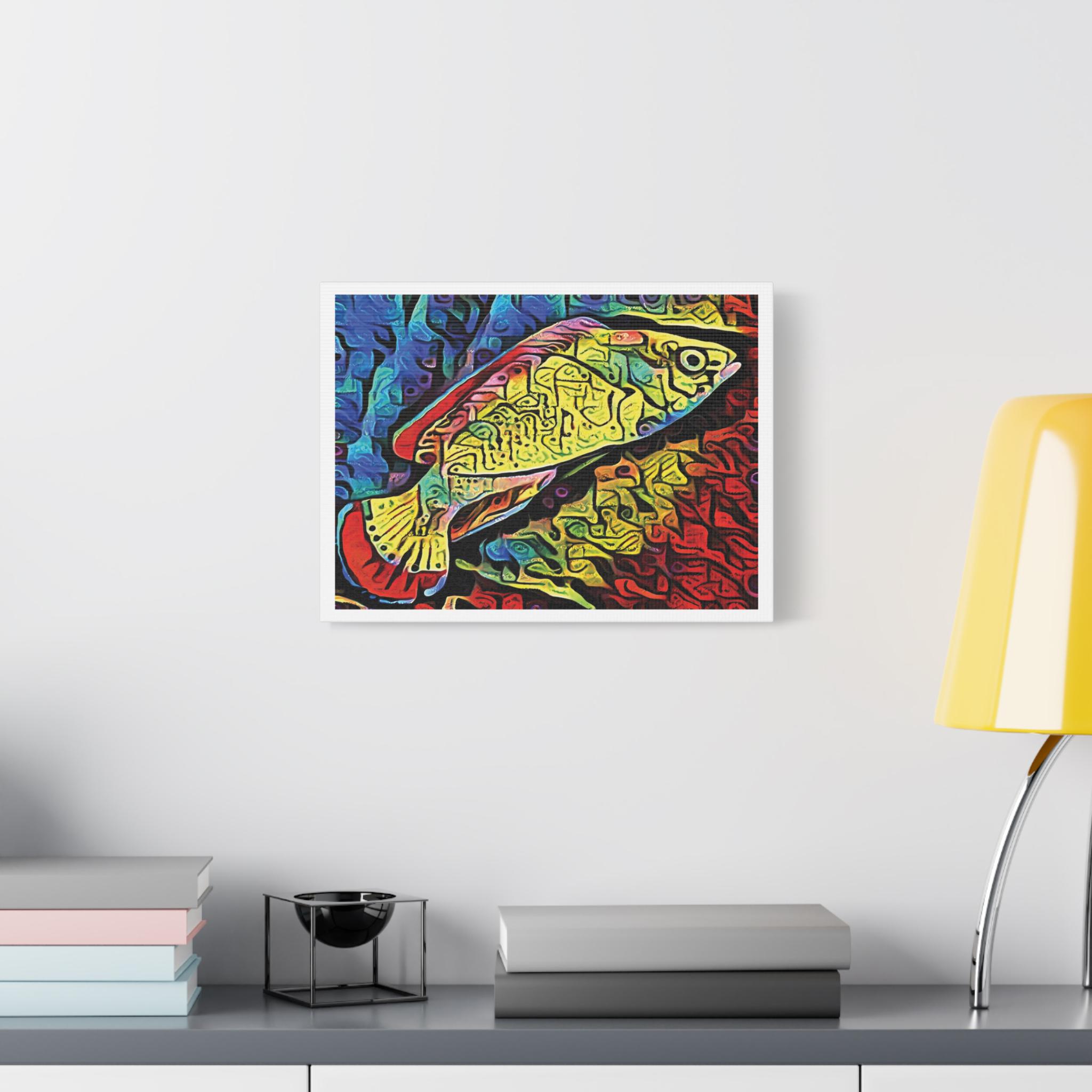 Red Margin Left - Canvas Wall Art