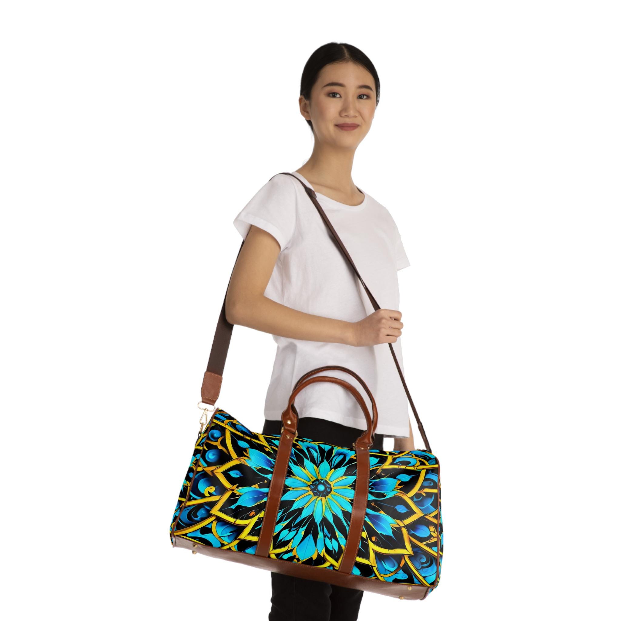 Blue Lace A - Waterproof Travel Bag