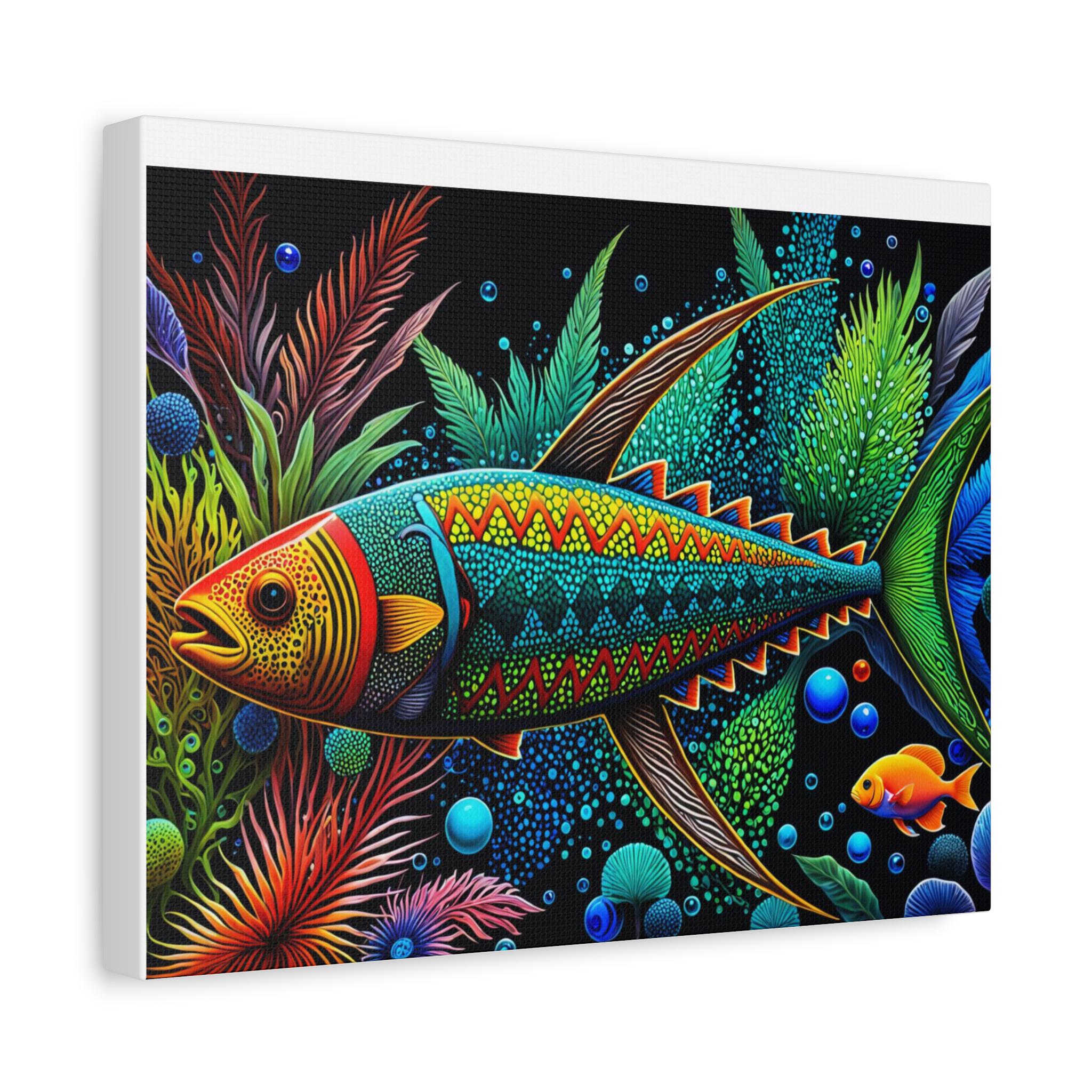 Abo Fish A - Canvas Wall Art