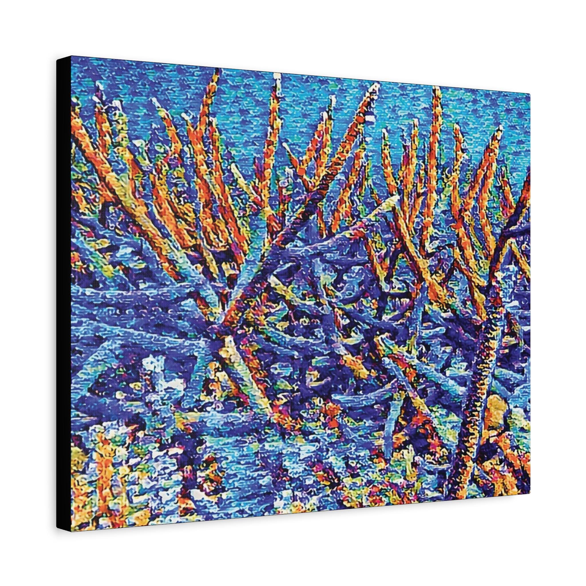 Stag Garden Canvas Wall Art
