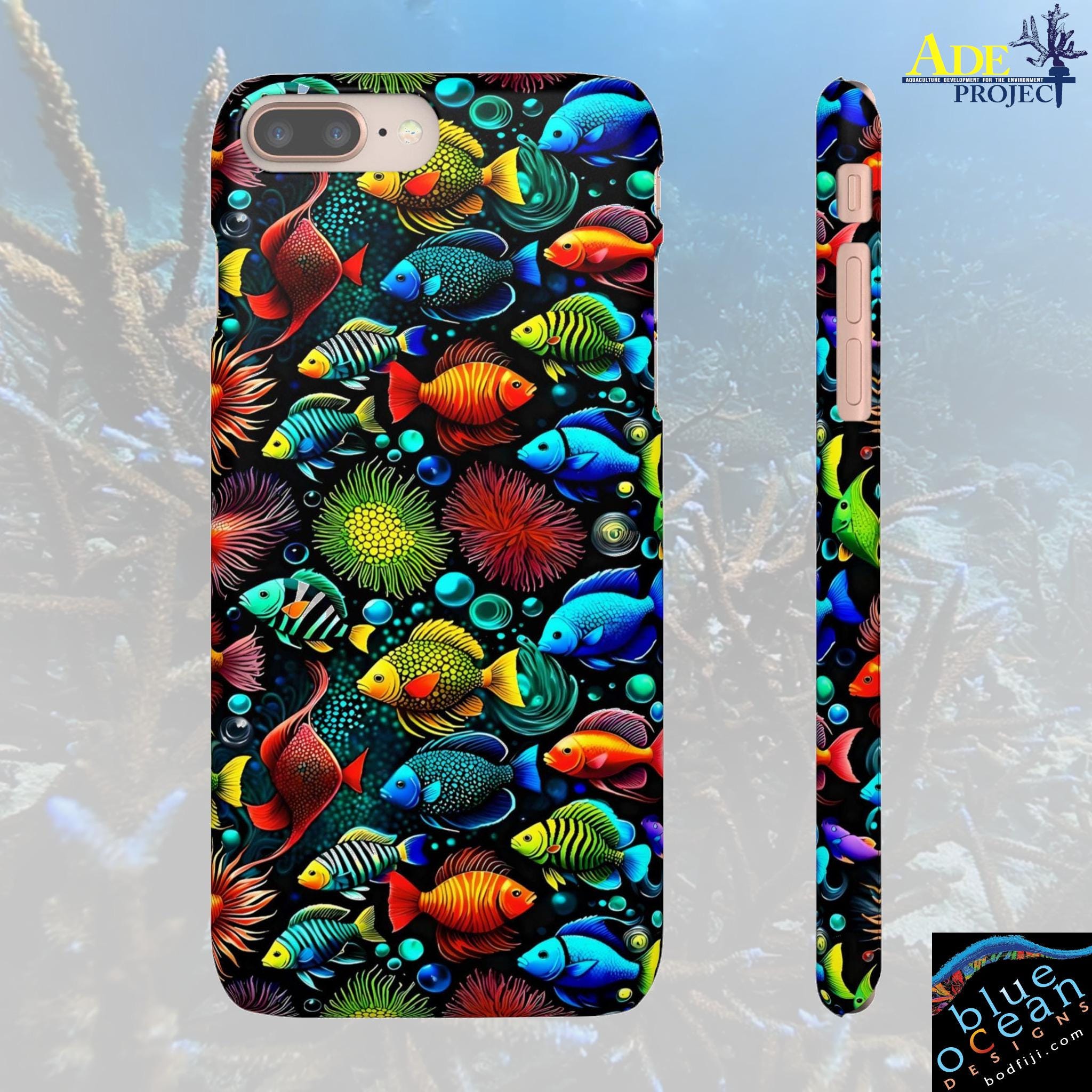 Something Fishy iPhone Snap Case - Walt Smith Fiji Ocean Art - Supports ADE Reef Restoration