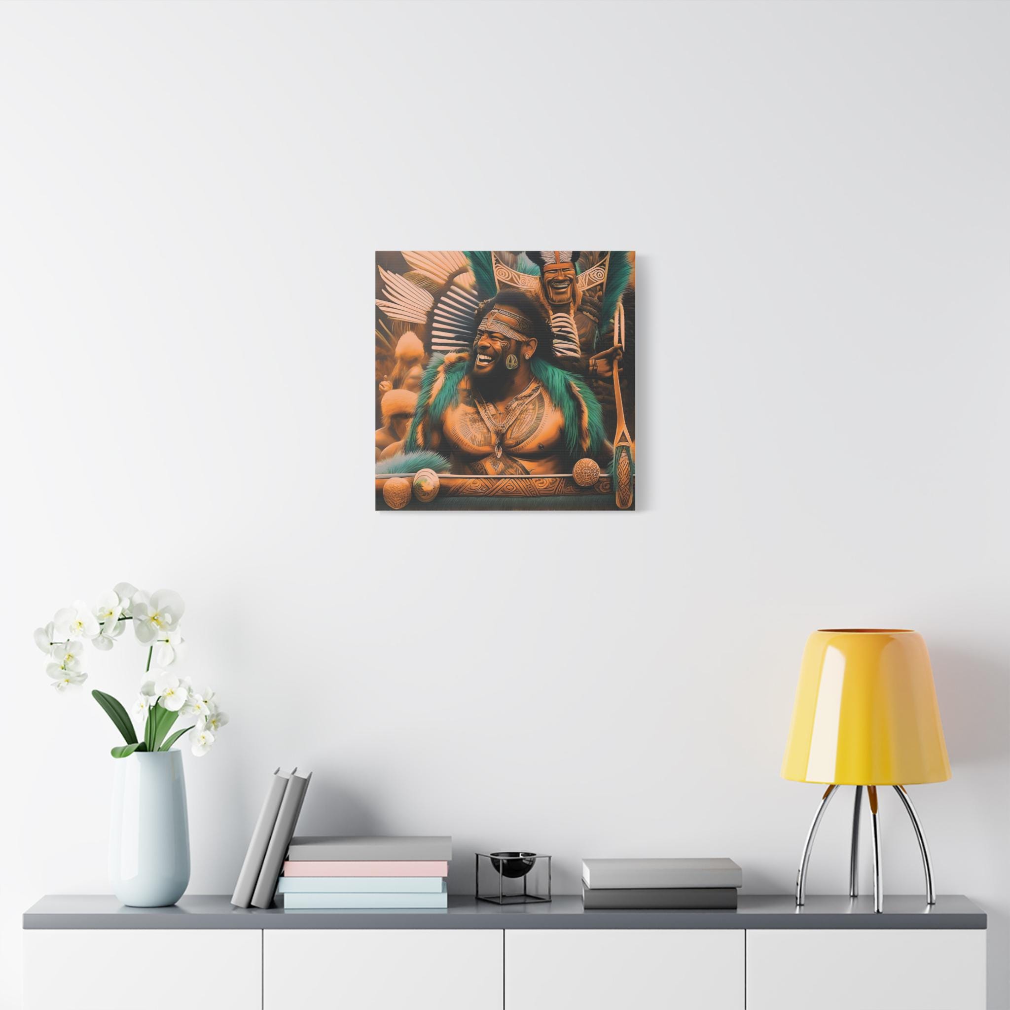 Laughing Cheif - Canvas Wall Art