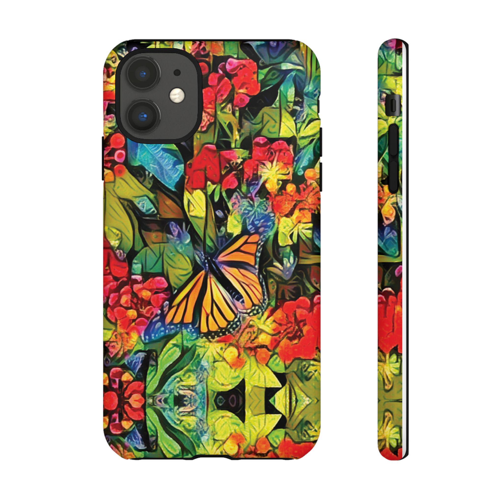 Monarch Garden iPhone Tough Case