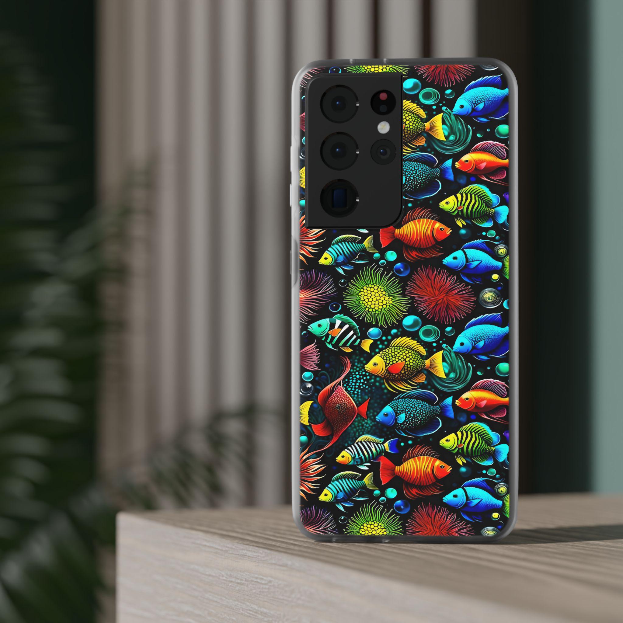 Something Fishy Android Flexi Case - Walt Smith Fiji Ocean Art - Supports ADE Reef Restoration