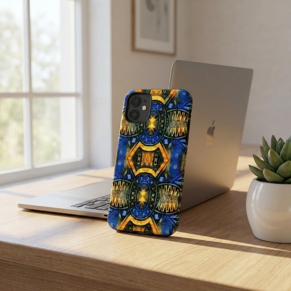 Blue Shield iPhone Tough Case - Walt Smith Fiji Ocean Art - Supports ADE Reef Restoration