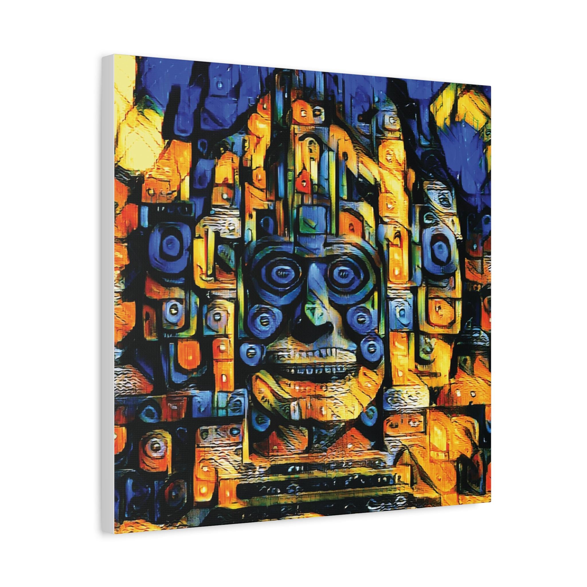 Purple Face - Canvas Wall Art