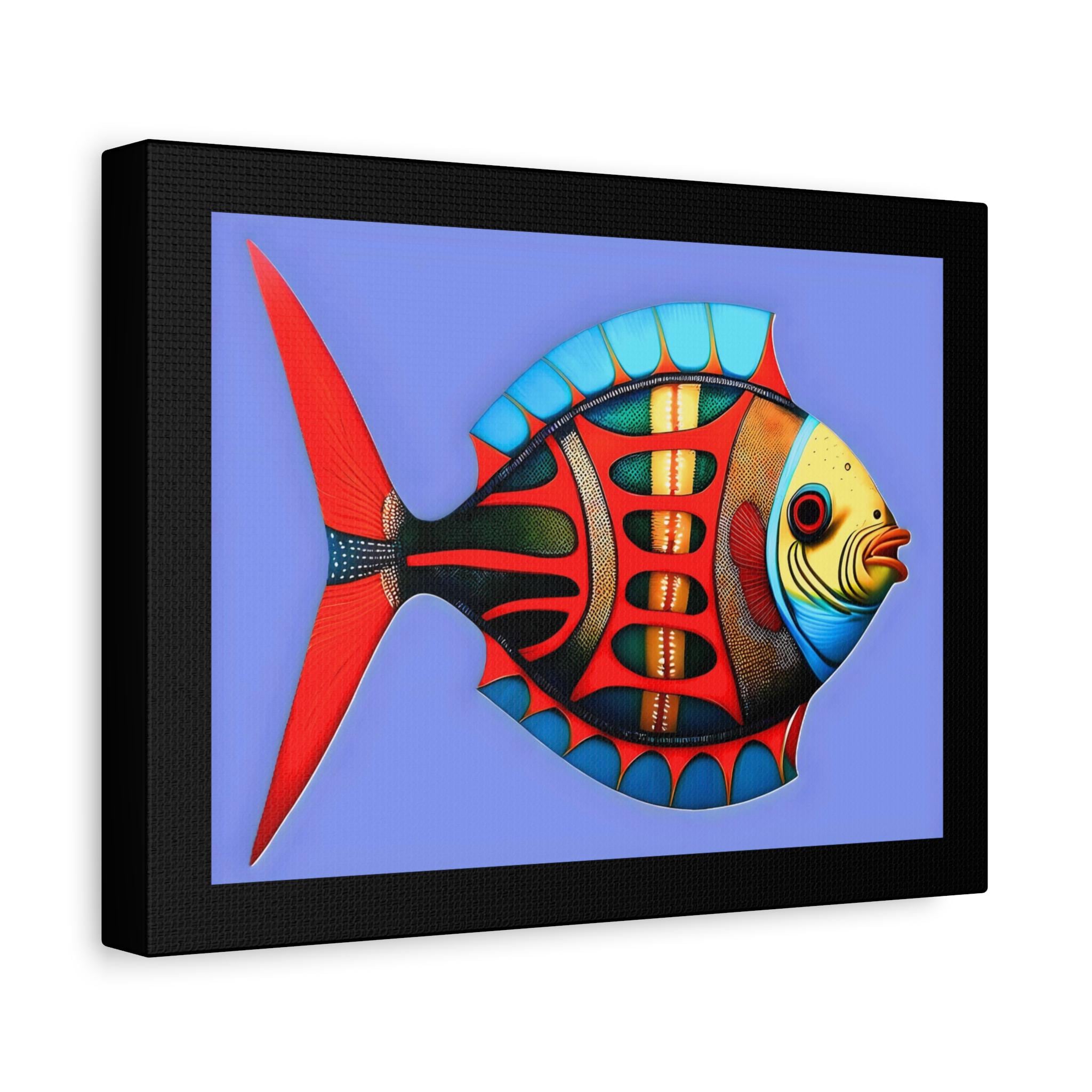 Fish Kiss Canvas Wall Art