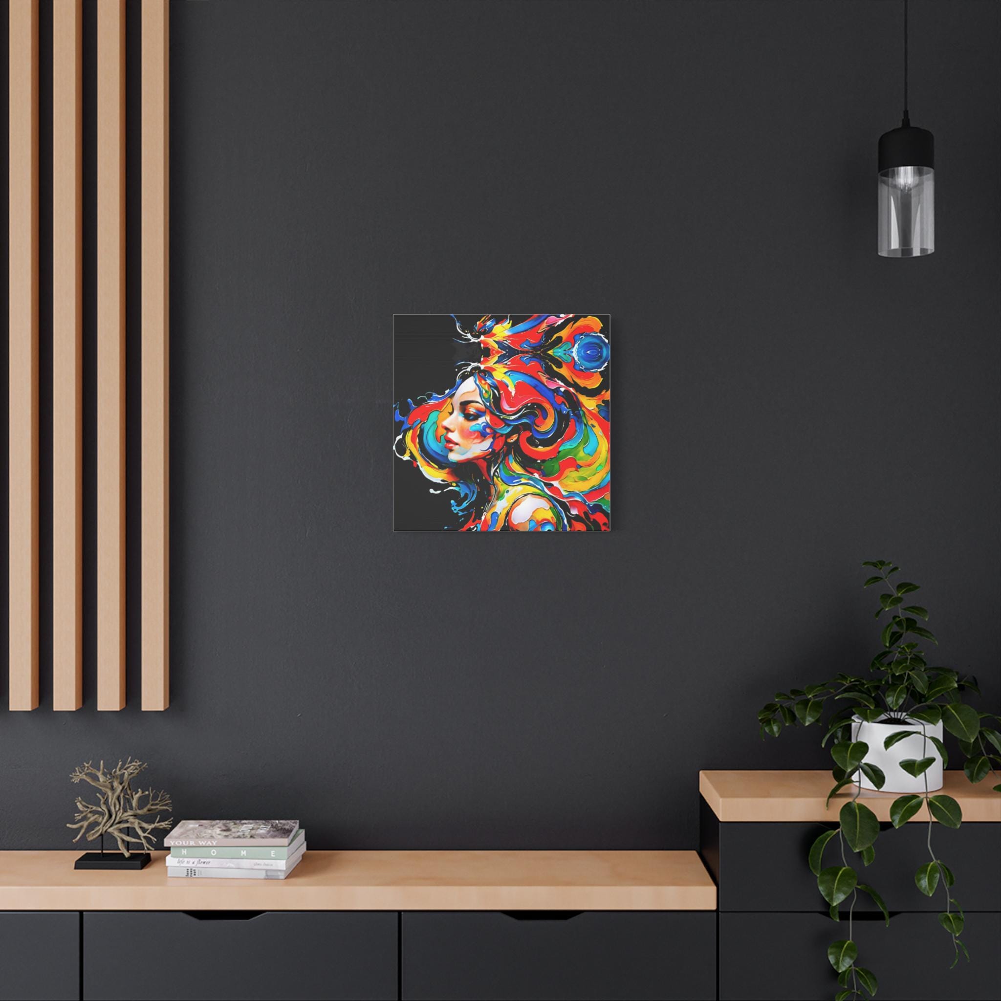 Lady with Paint - Canvas Wall Art