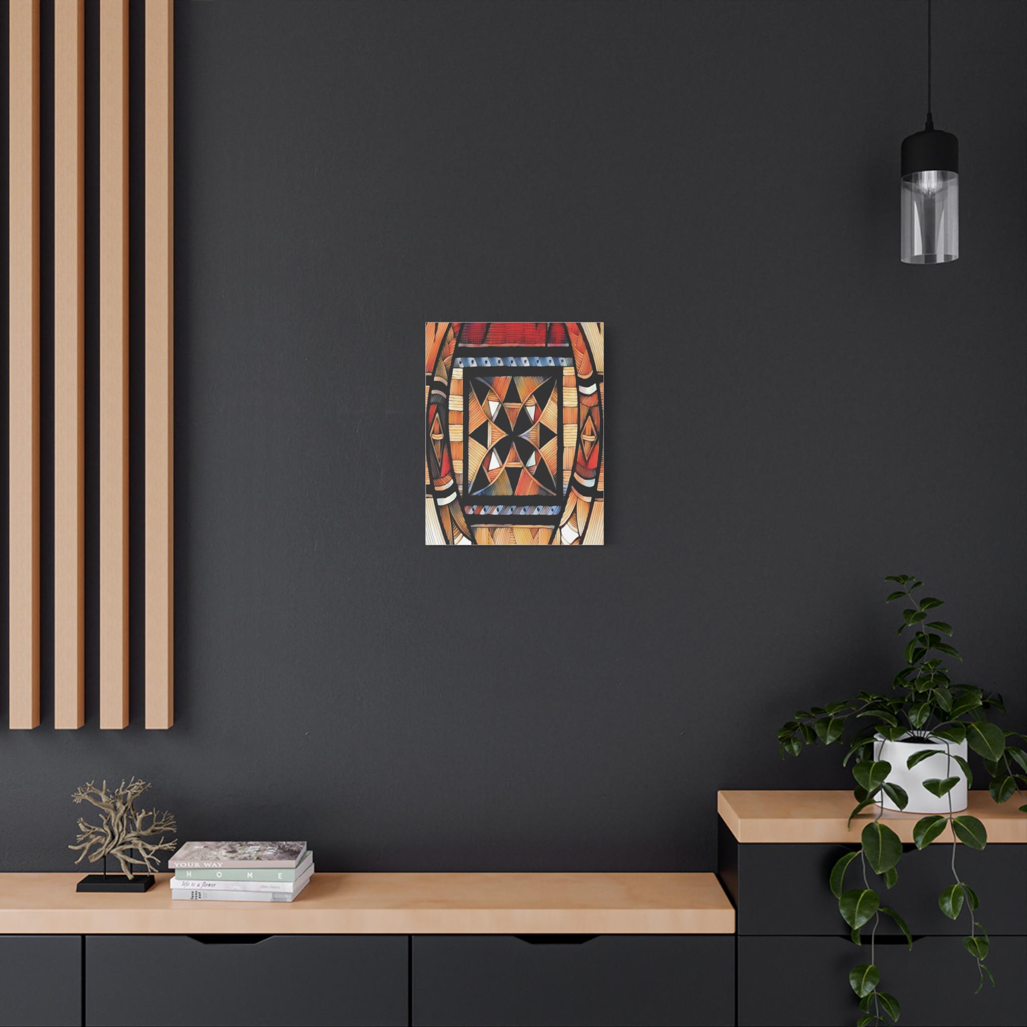 Tapa Trees - Canvas Wall Art