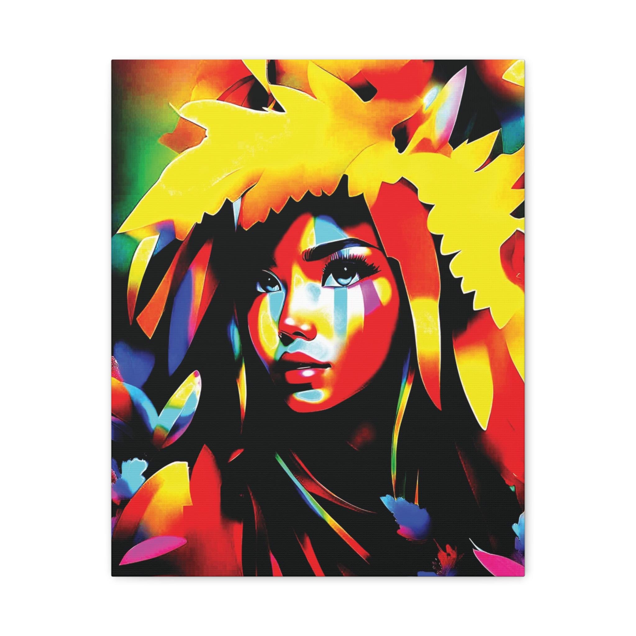 Poly Girl - Canvas Wall Art
