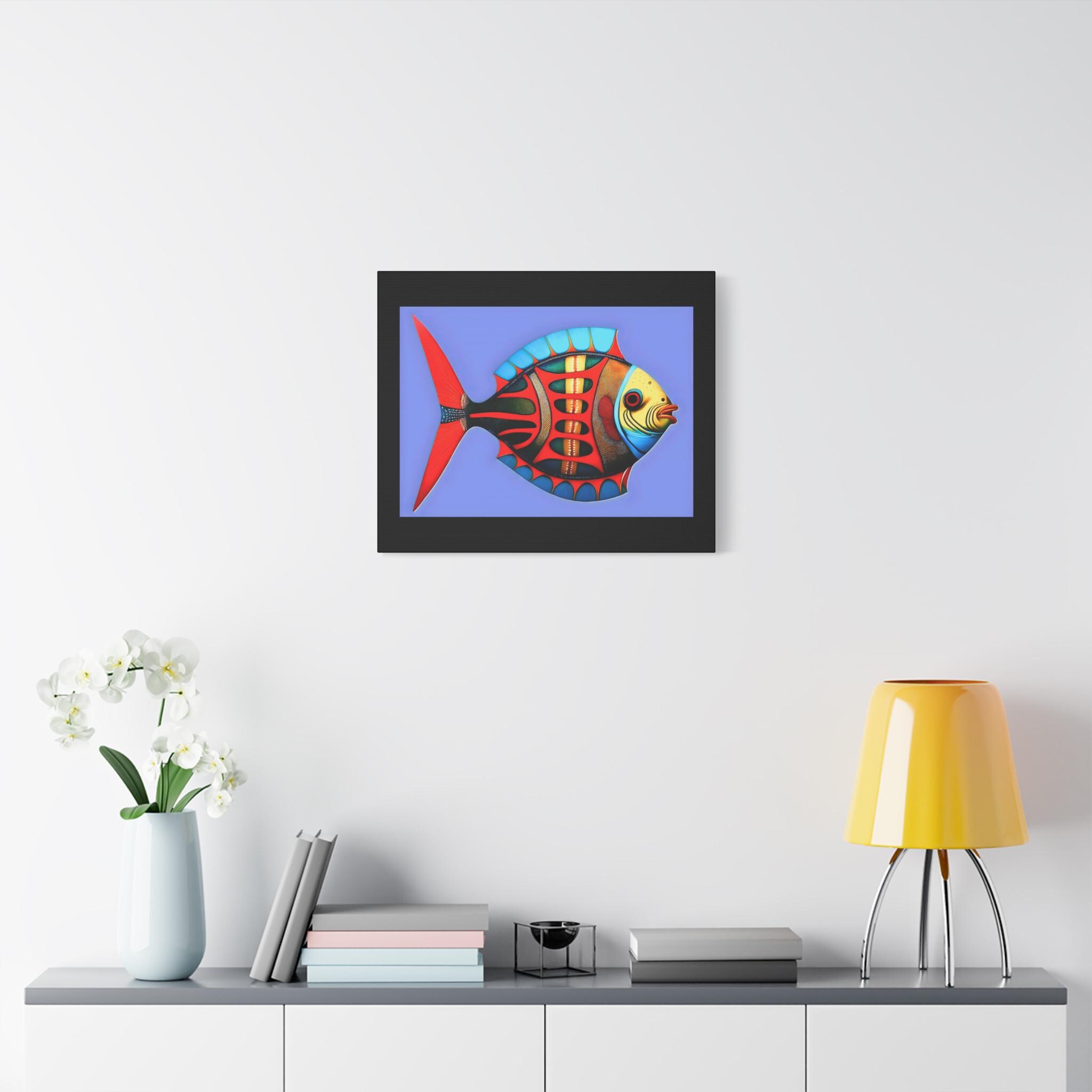 Fish Kiss Canvas Wall Art