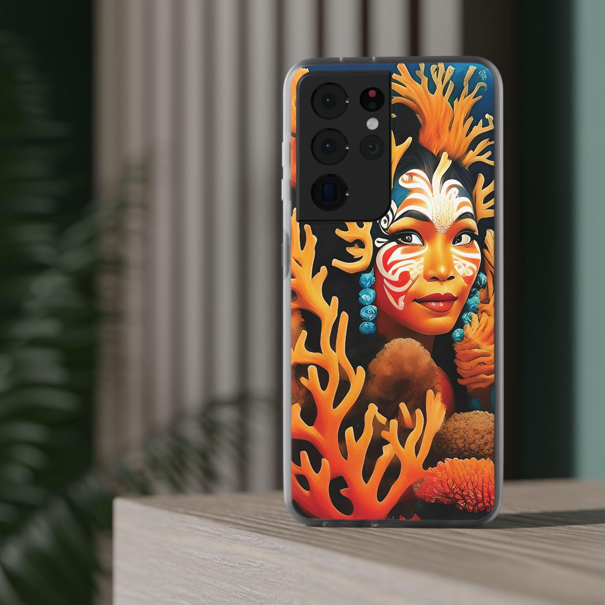 Aqua Beauty Android Flexi Case - Walt Smith Fiji Ocean Art - Supports ADE Reef Restoration