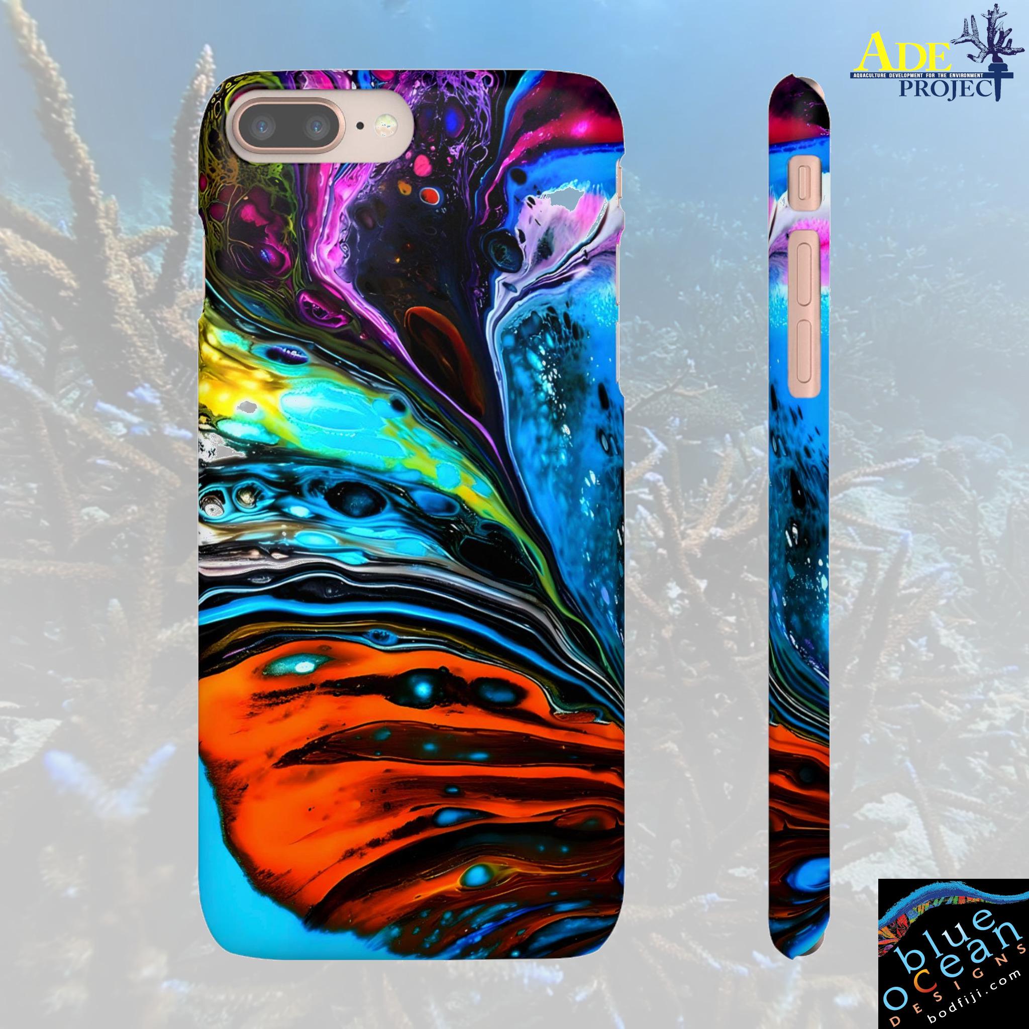 In the Flow iPhone Snap Case - Walt Smith Fiji Ocean Art - Supports ADE Reef Restoration