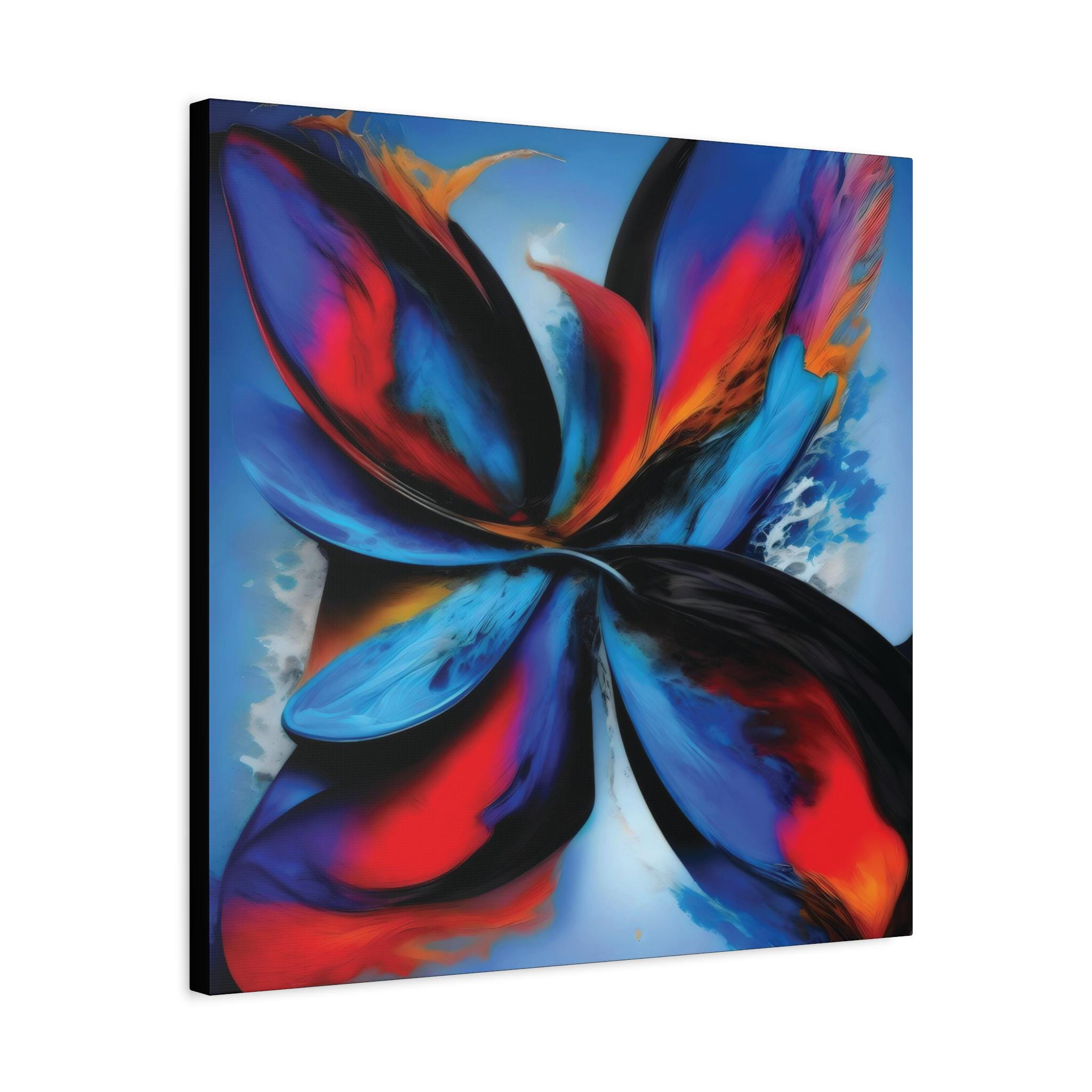 Flaming Fan Canvas Wall Art