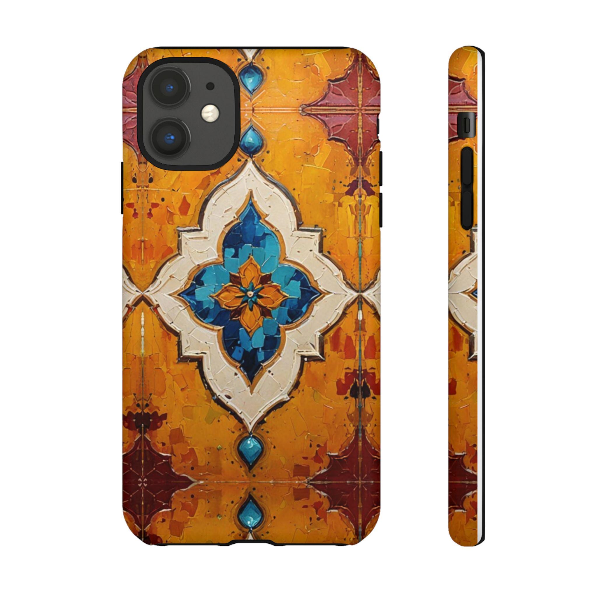 Morocco Tiles iPhone Tough Case - Walt Smith Fiji Ocean Art - Supports ADE Reef Restoration