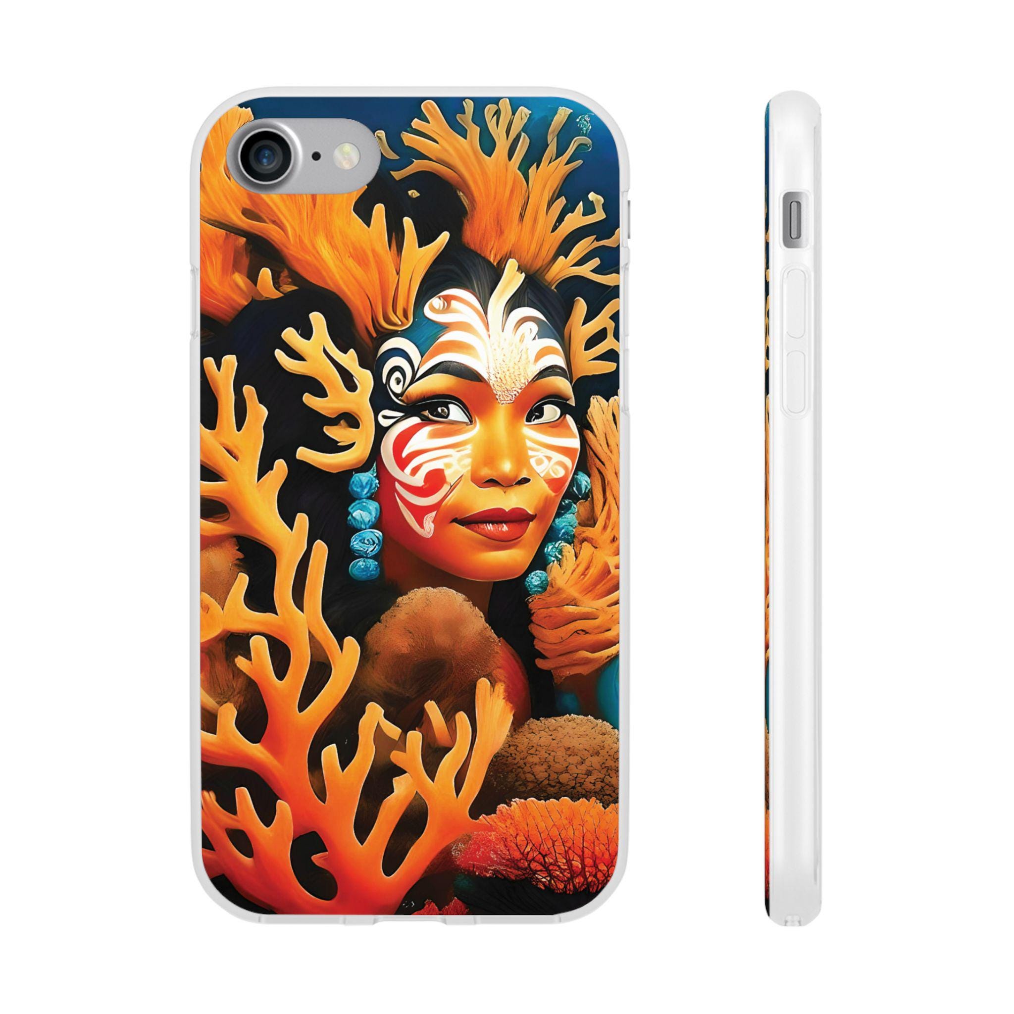 Aqua Beauty iPhone Flexi Case - Walt Smith Fiji Ocean Art - Supports ADE Reef Restoration