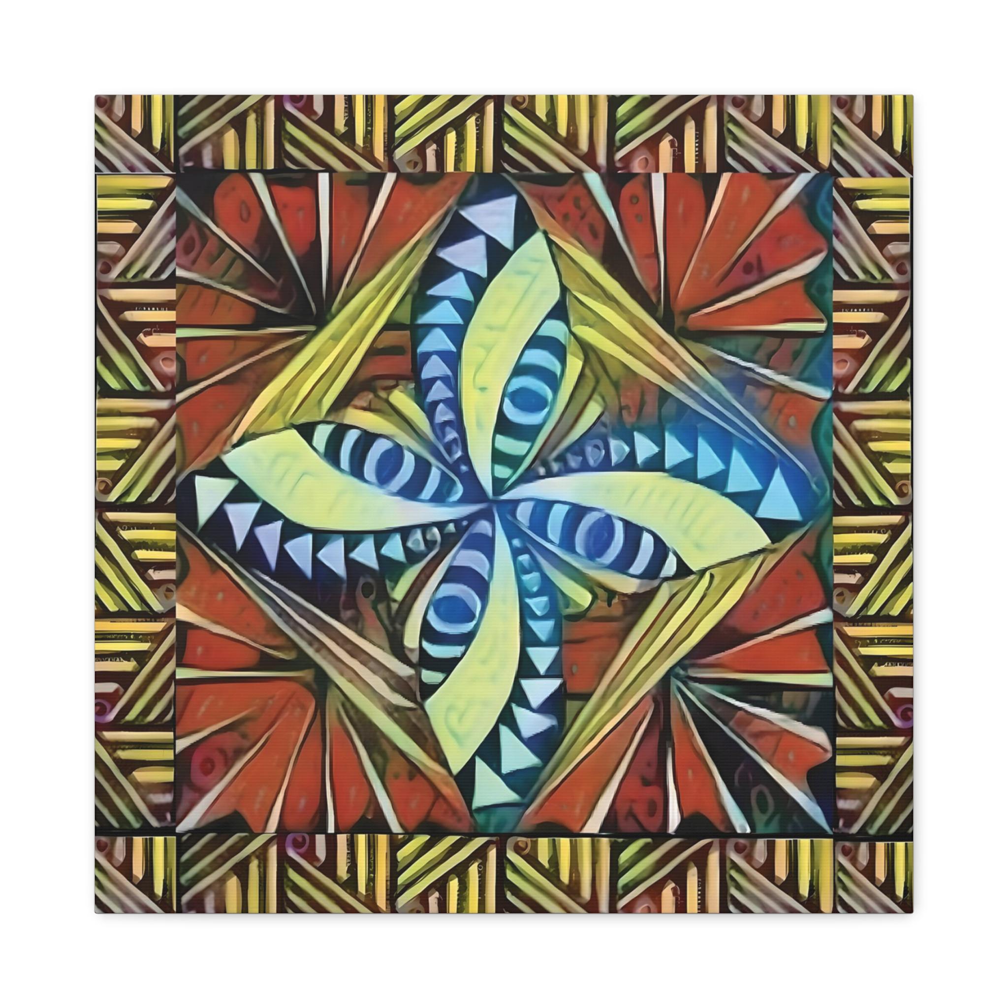 Tapa Border - Canvas Wall Art