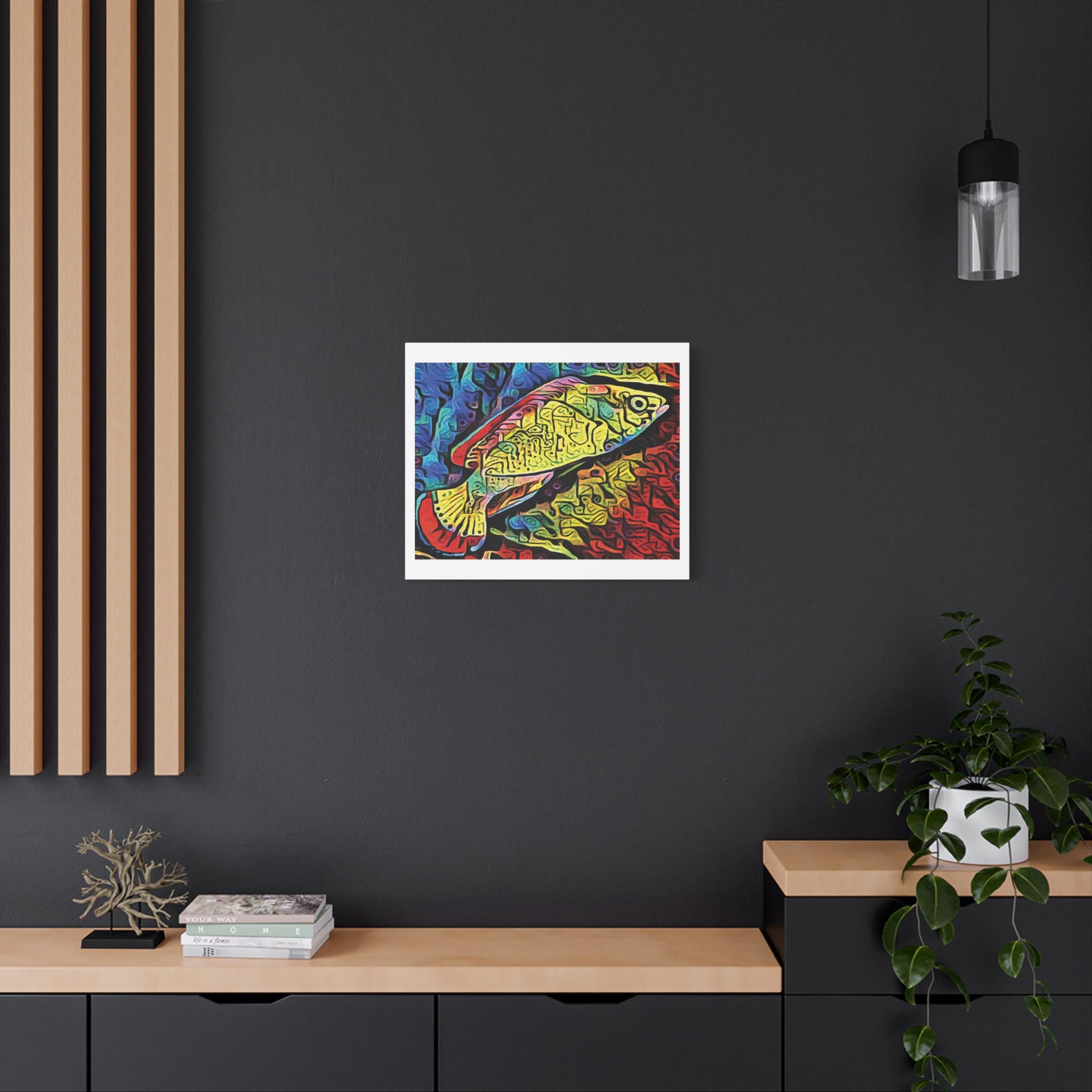 Red Margin Left - Canvas Wall Art