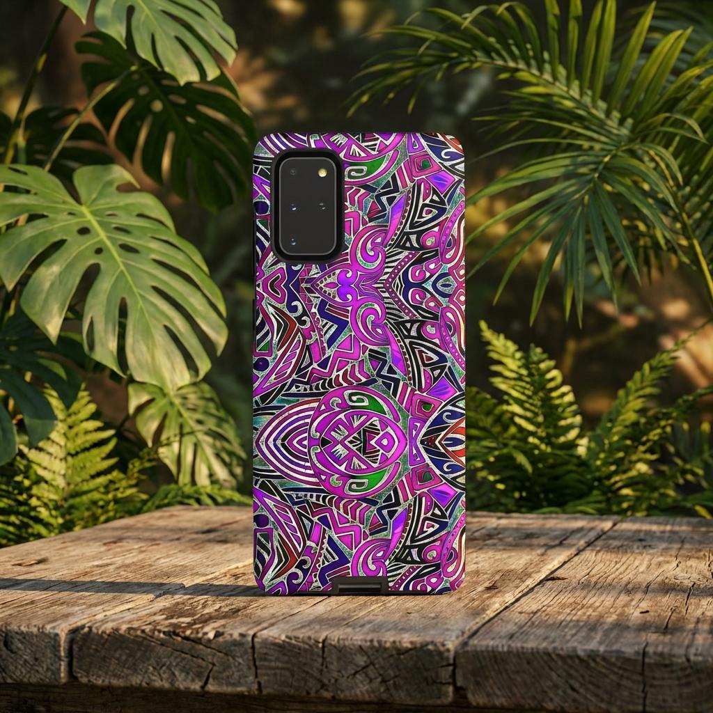 Purple Indo Android Tough Case - Walt Smith Fiji Ocean Art - Supports ADE Reef Restoration