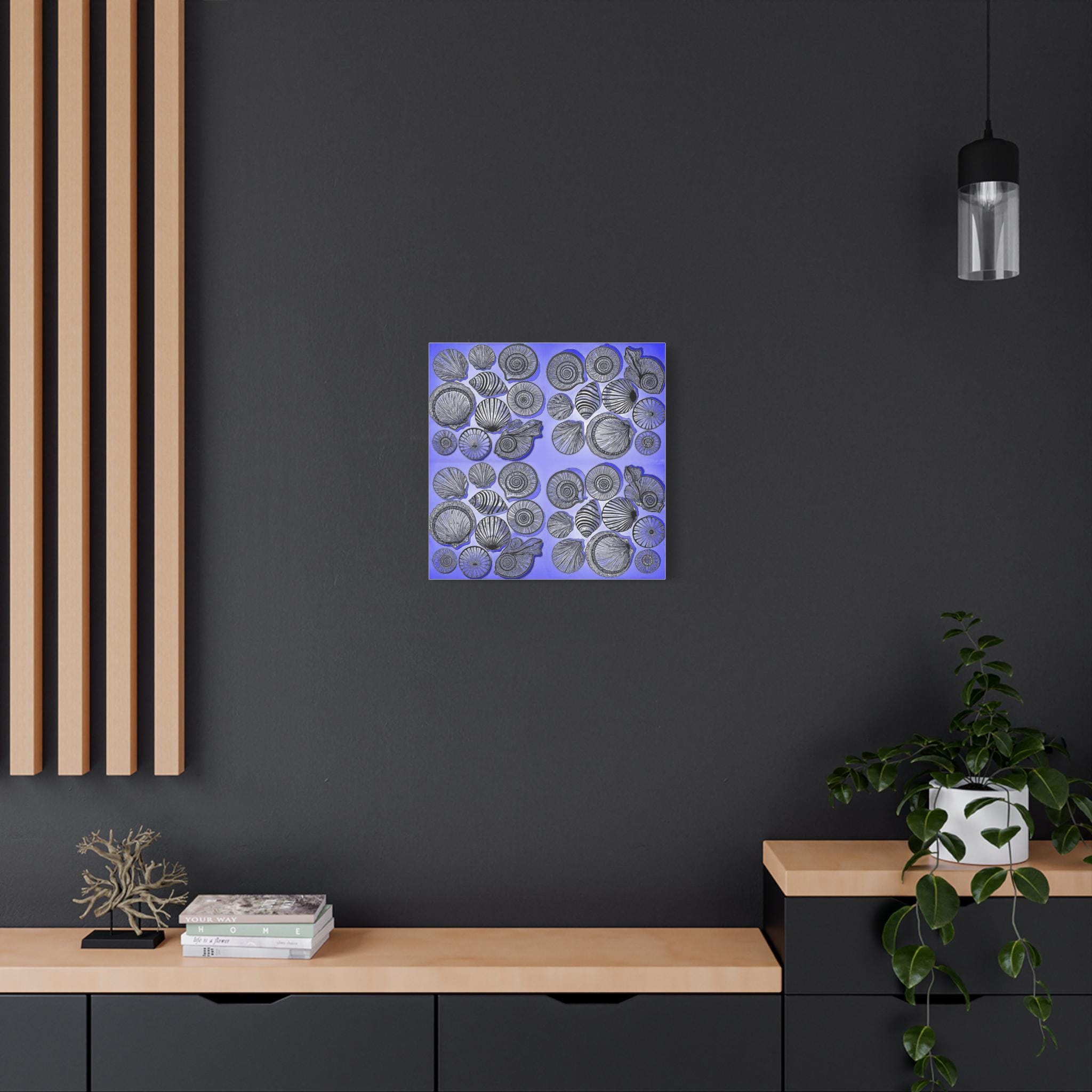 Shells Blue - Canvas Wall Art