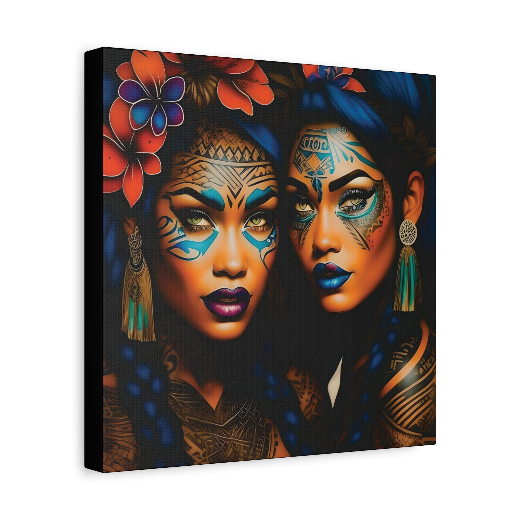 Painted Ladies Canvas Wall Art