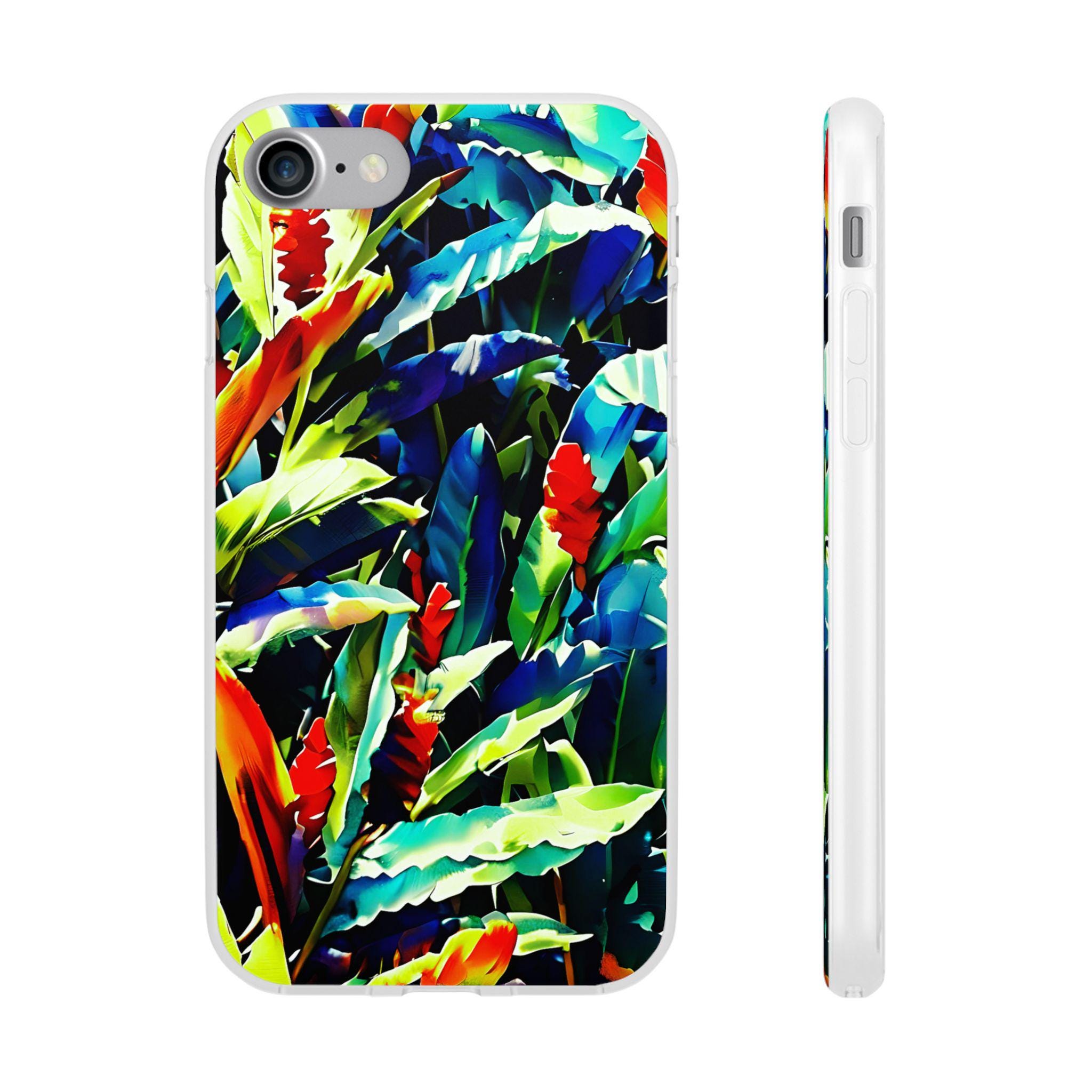 Floral Ginger iPhone Flexi Case - Walt Smith Fiji Ocean Art - Supports ADE Reef Restoration