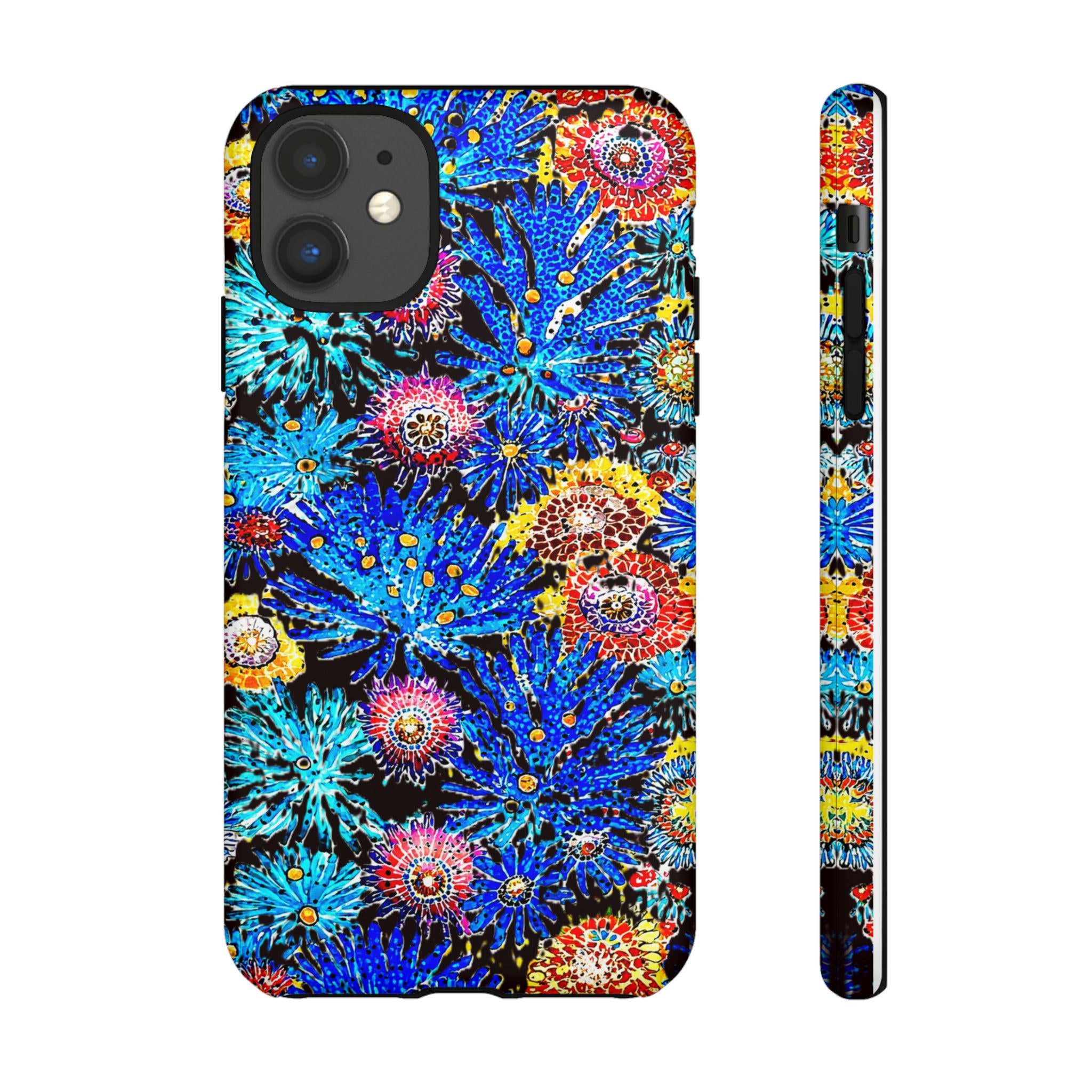 Coral Explosion iPhone Tough Case - Walt Smith Fiji Ocean Art - Supports ADE Reef Restoration