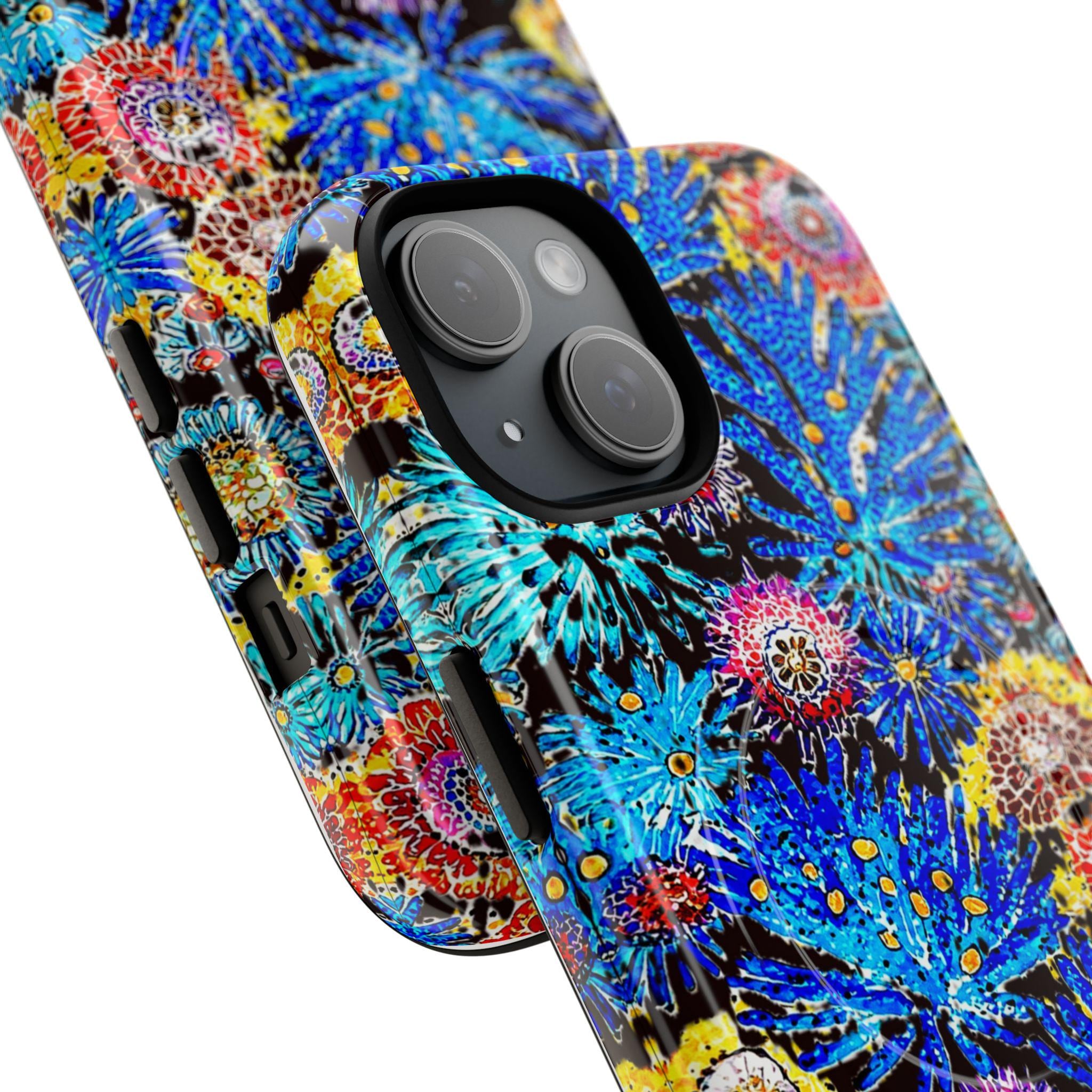 Coral Explosion iPhone Magnetic Case - Walt Smith Fiji Ocean Art - Supports ADE Reef Restoration