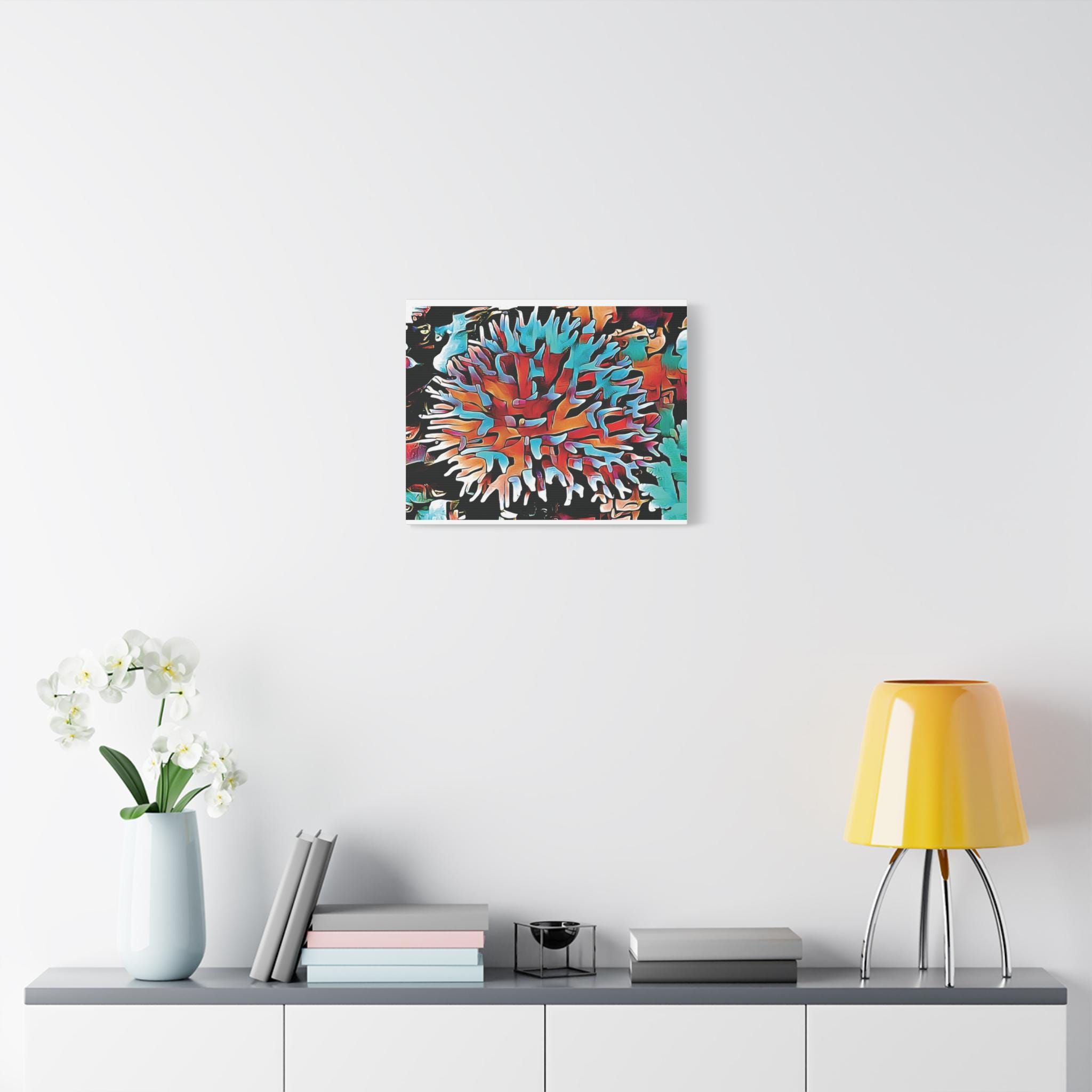 Aqua Spike - Canvas Wall Art