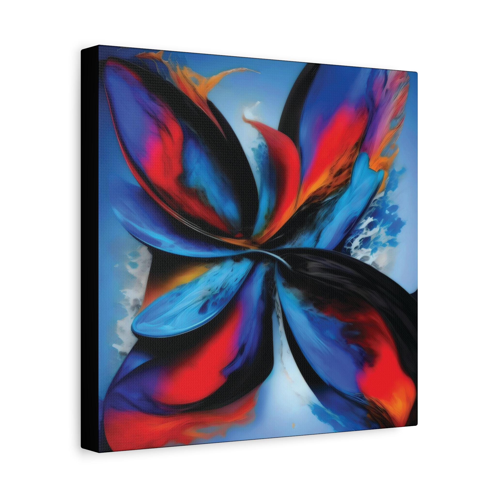 Flaming Fan Canvas Wall Art