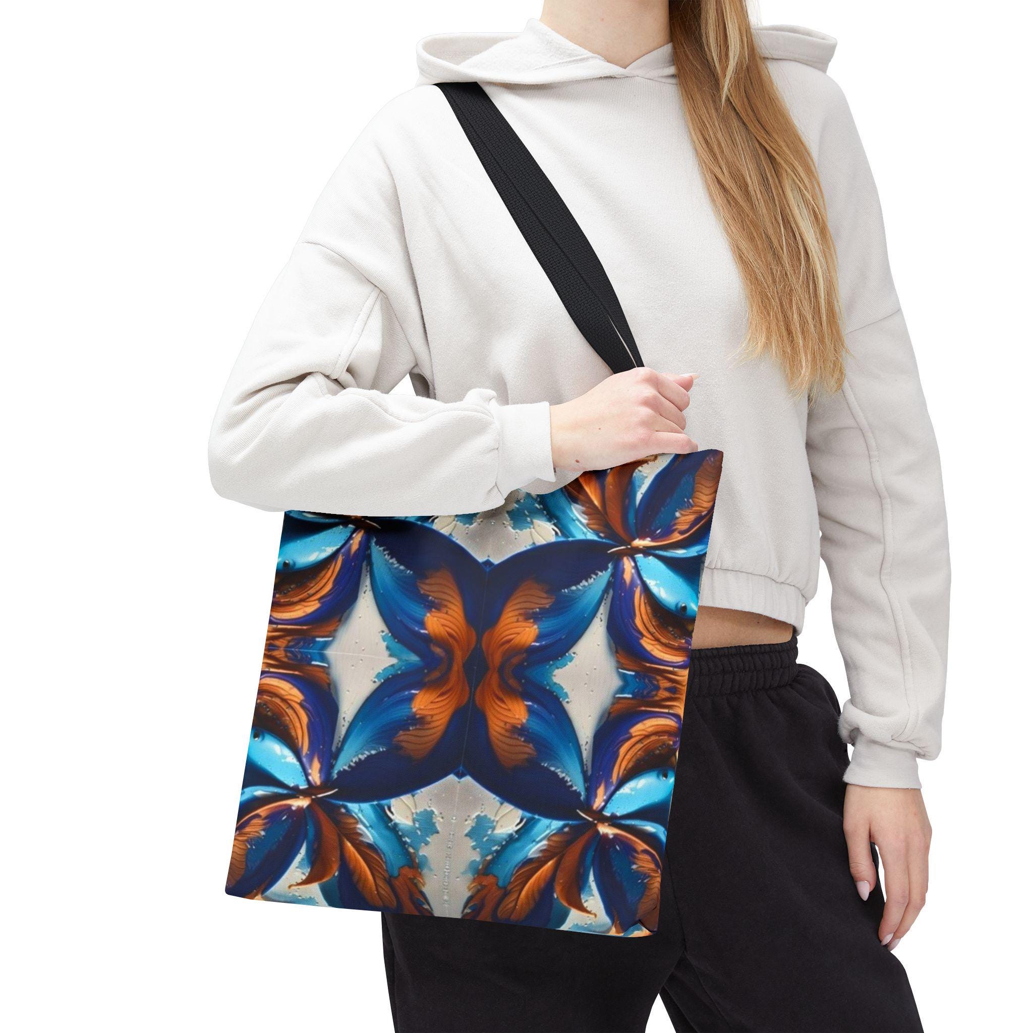 Blue Fan Quad - Tote Bag