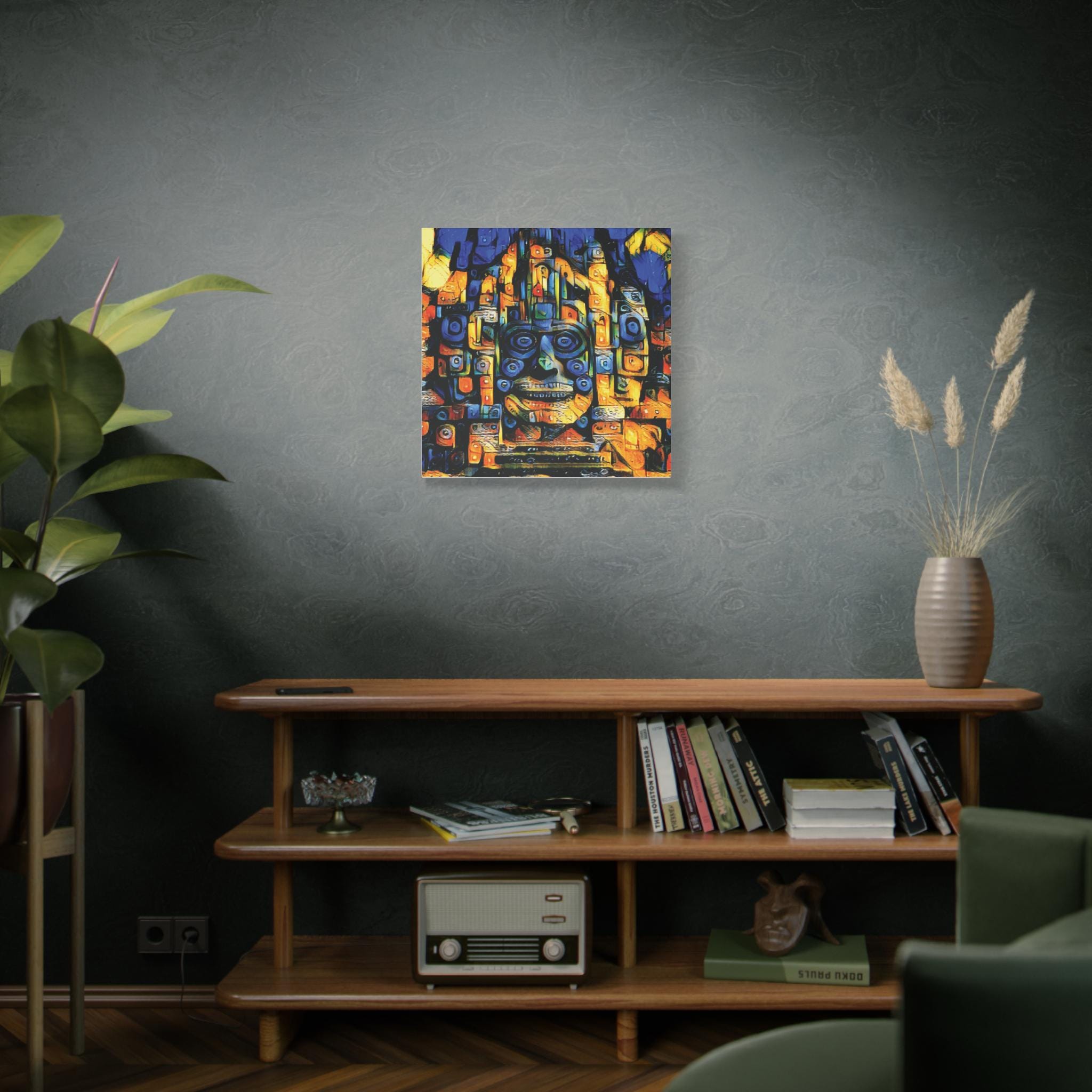 Purple Face - Canvas Wall Art