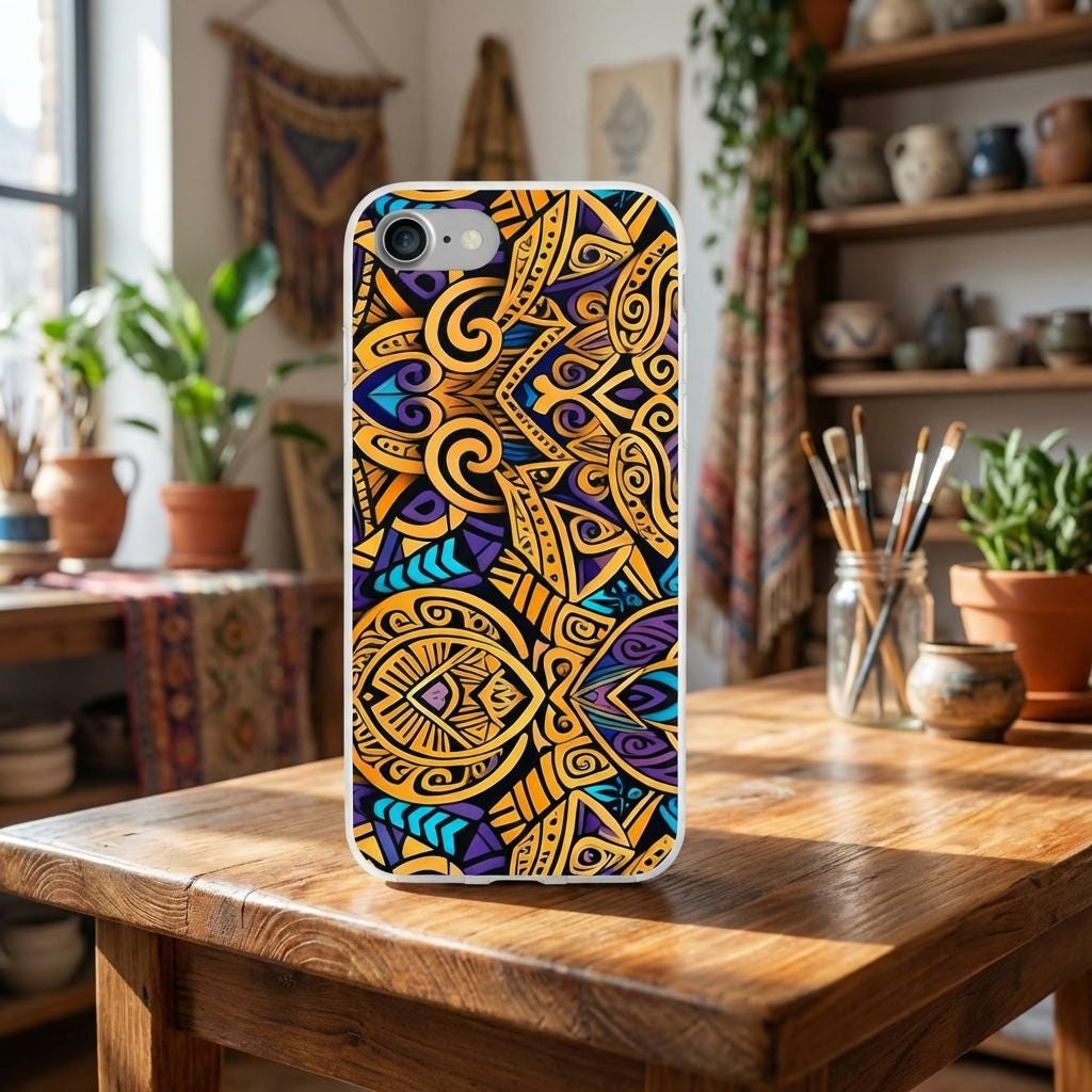 Gold Indo iPhone Flexi Case - Walt Smith Fiji Ocean Art - Supports ADE Reef Restoration