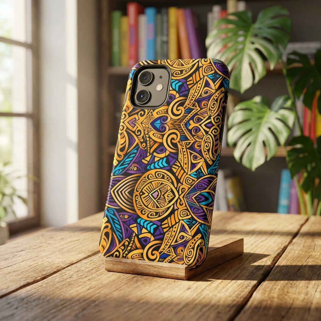 Gold Indo iPhone Tough Case - Walt Smith Fiji Ocean Art - Supports ADE Reef Restoration
