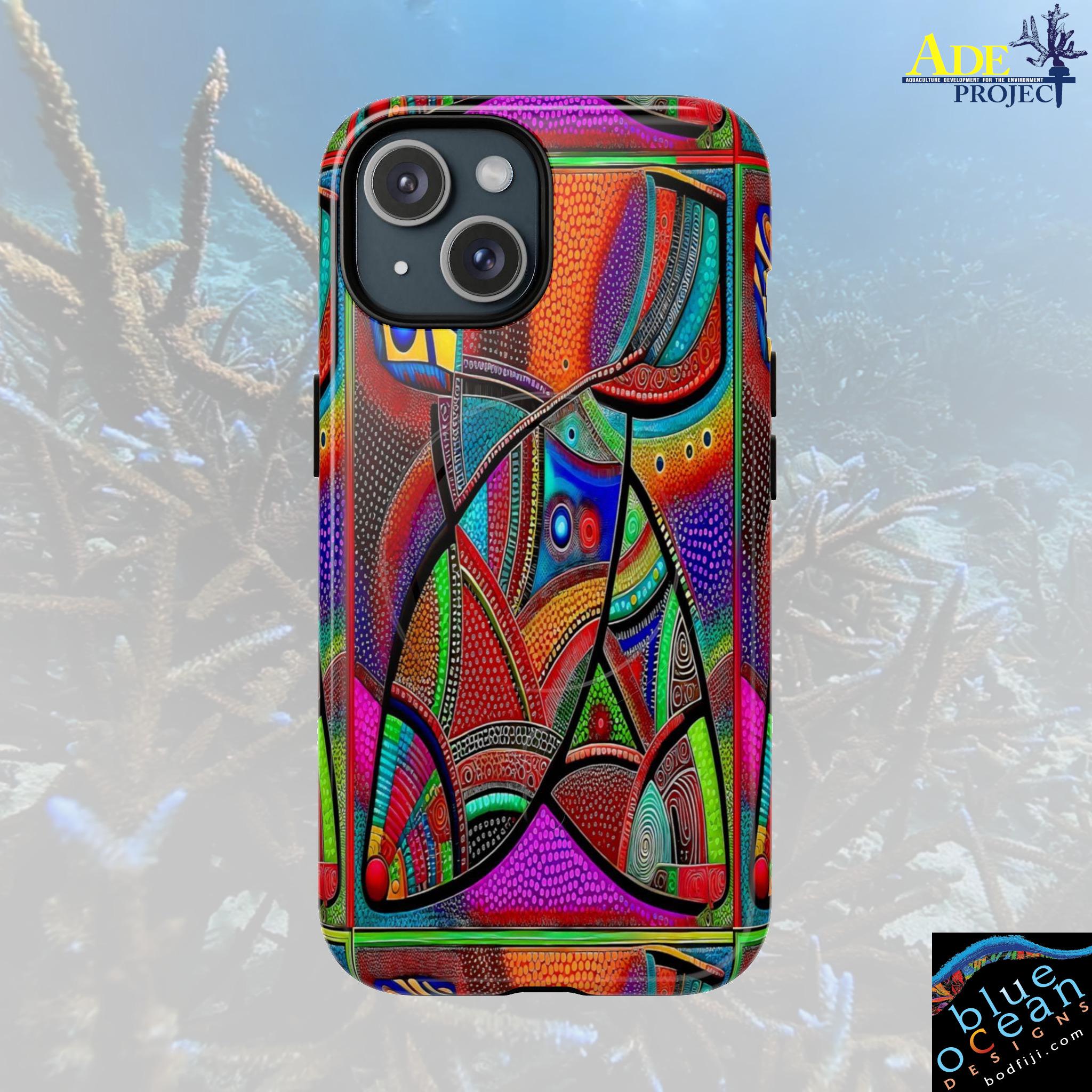 Artistic Fish iPhone Magnetic Case - Walt Smith Fiji Ocean Art - Supports ADE Reef Restoration