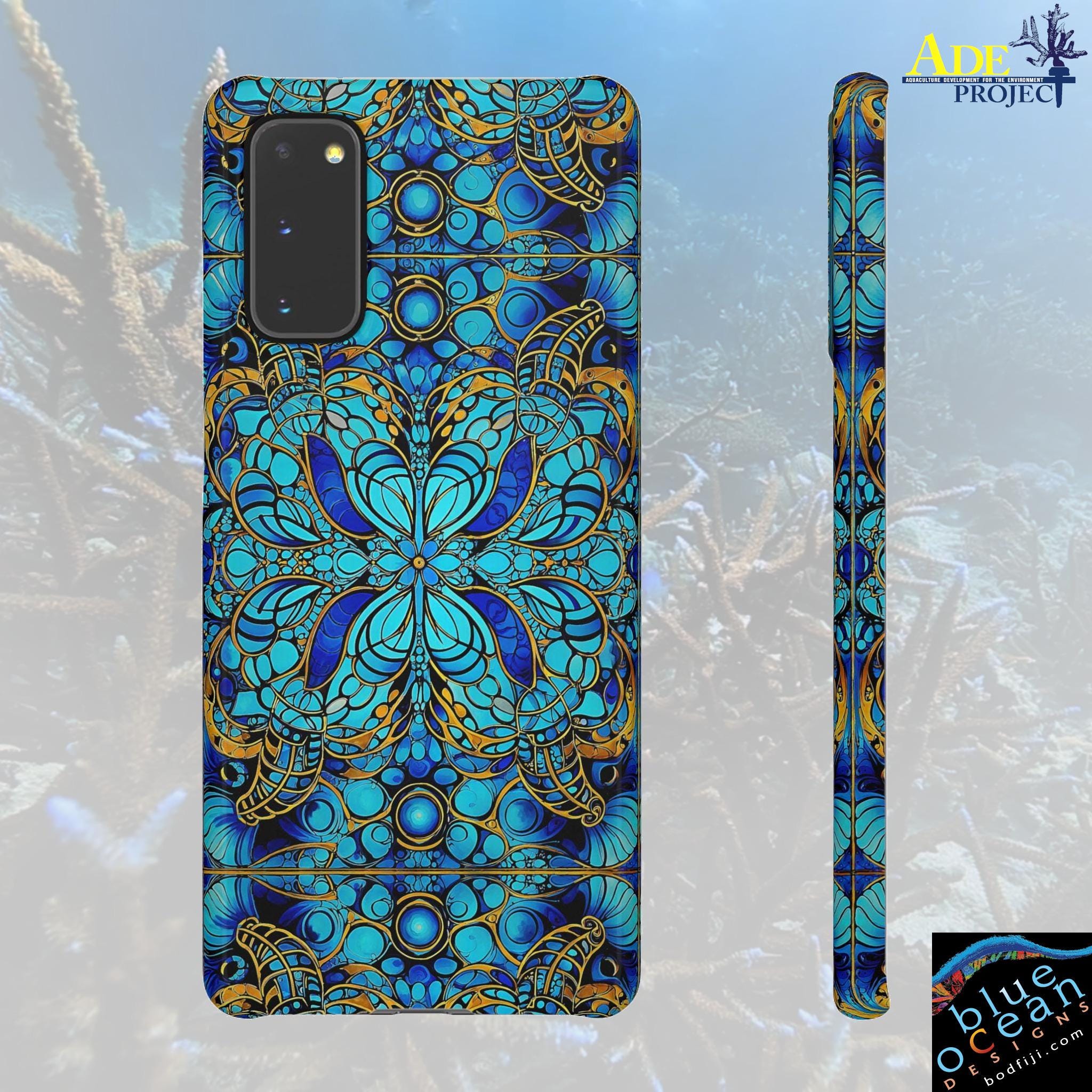 Blue Lobsters Android Snap Case - Walt Smith Fiji Ocean Art - Supports ADE Reef Restoration