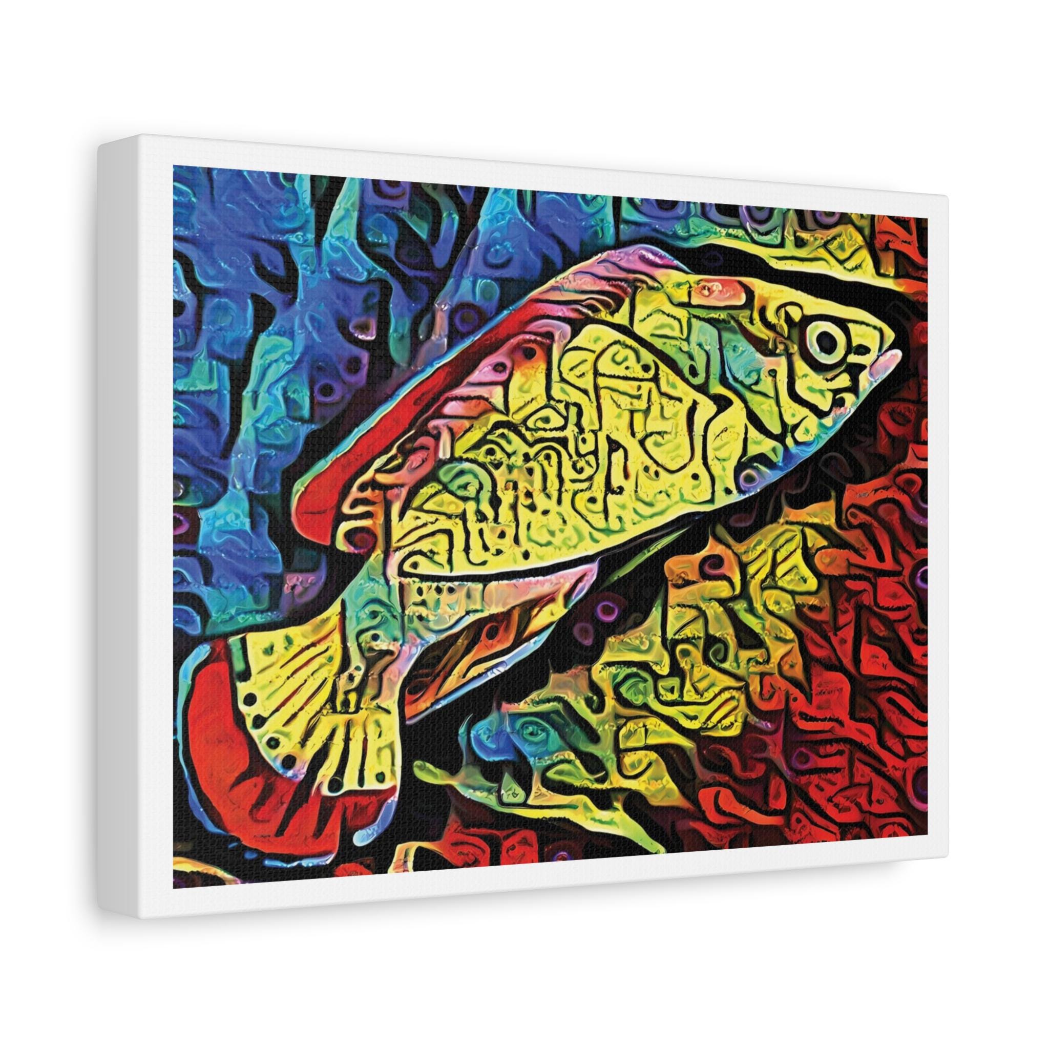 Red Margin Left - Canvas Wall Art